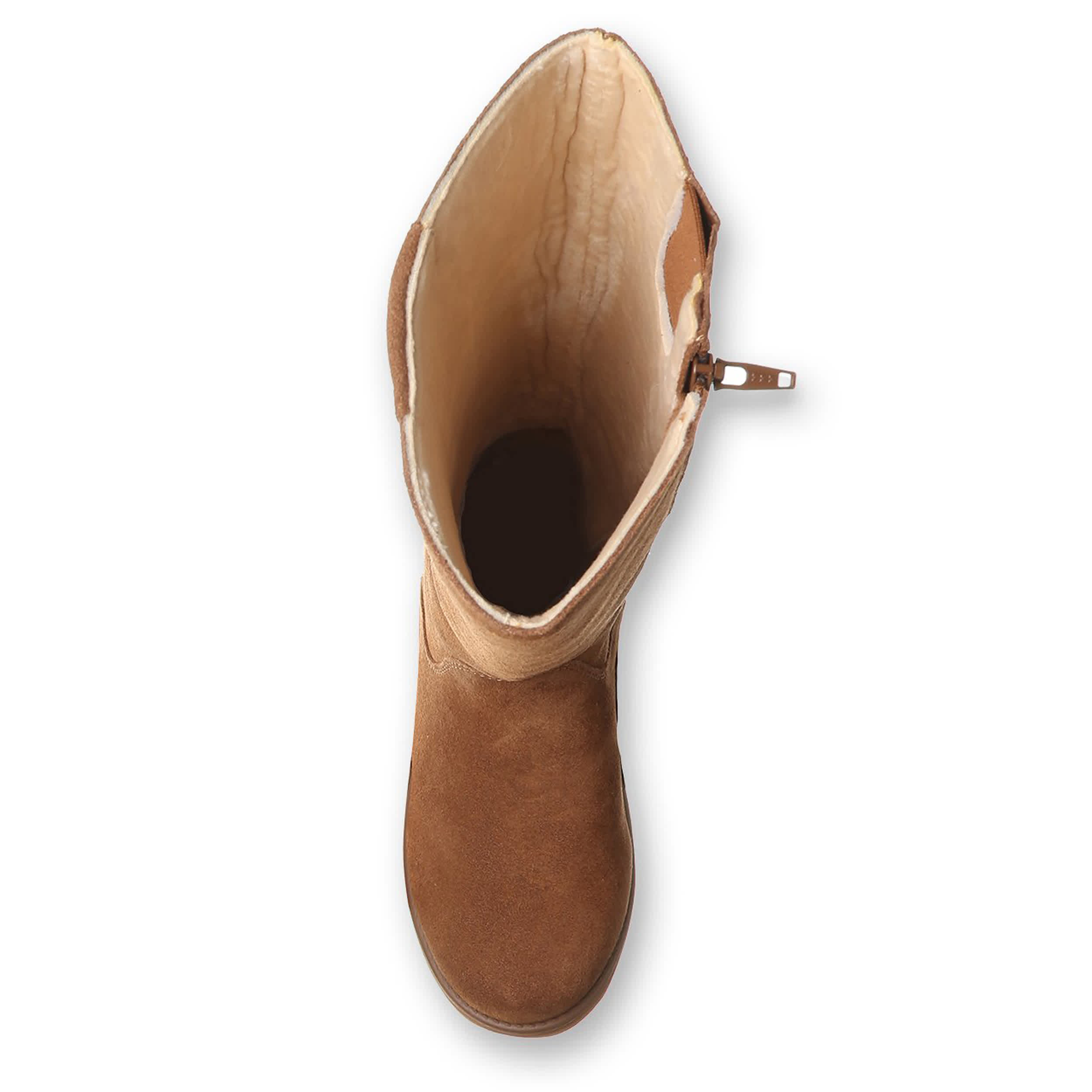 BEARPAW-WOMENS AUDRINA TALL BOOT-DARK TAN & 