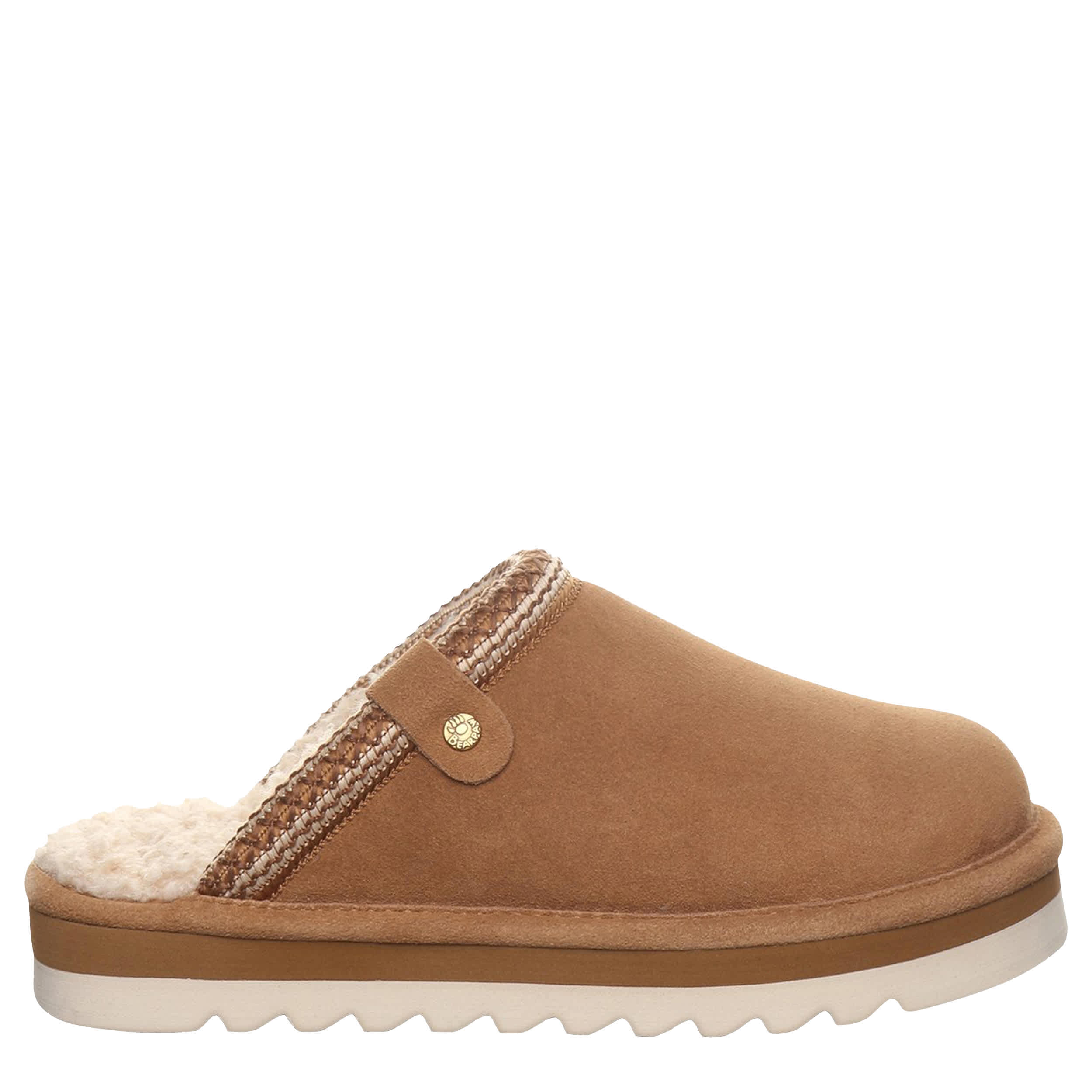 BEARPAW-WOMENS ARDEN WATER RESISTANT FAUX FUR BOOT-BROWN & 