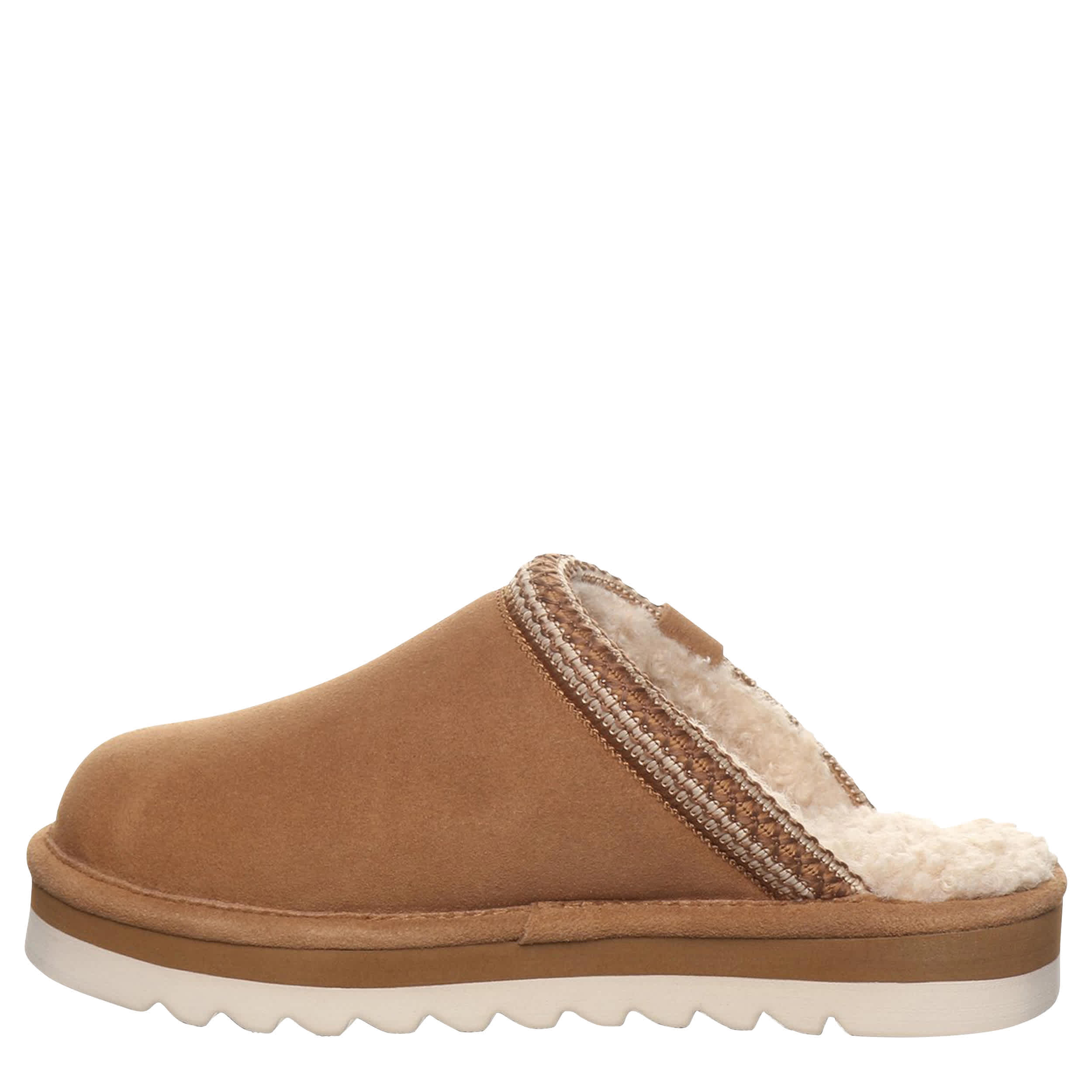 BEARPAW-WOMENS ARDEN WATER RESISTANT FAUX FUR BOOT-BROWN & 