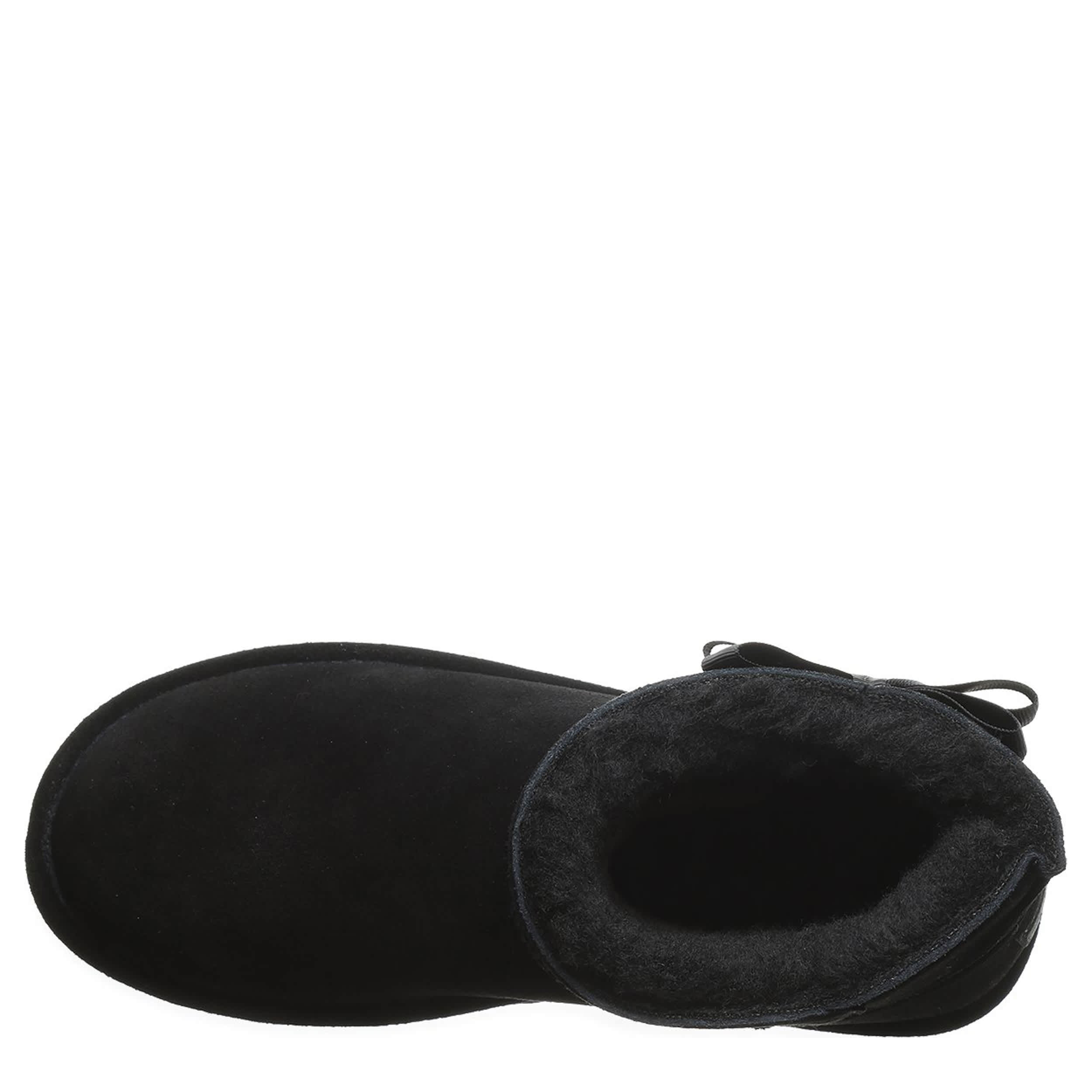BEARPAW-WOMENS SAIGE FAUX FUR BOOT-BLACK & 