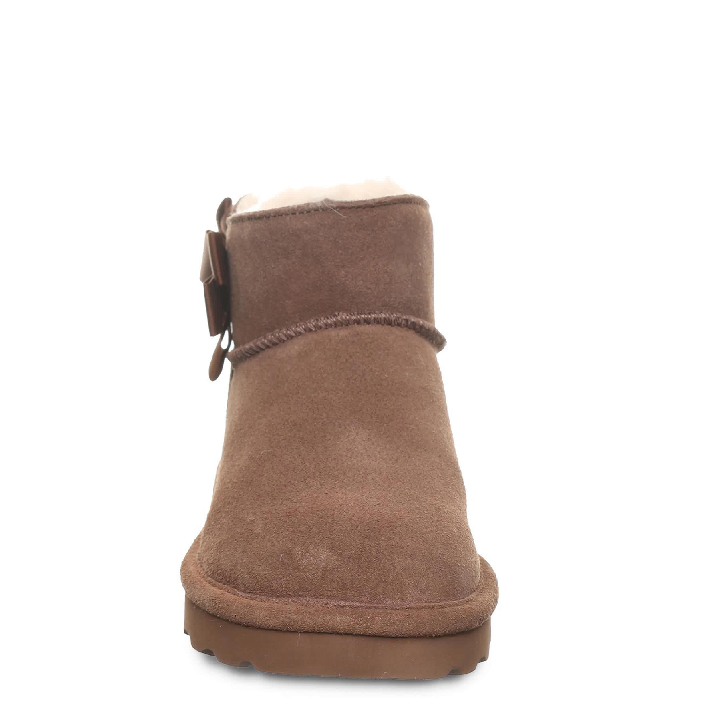 BEARPAW-WOMENS SAIGE FAUX FUR BOOT-CHOCOLATE & 