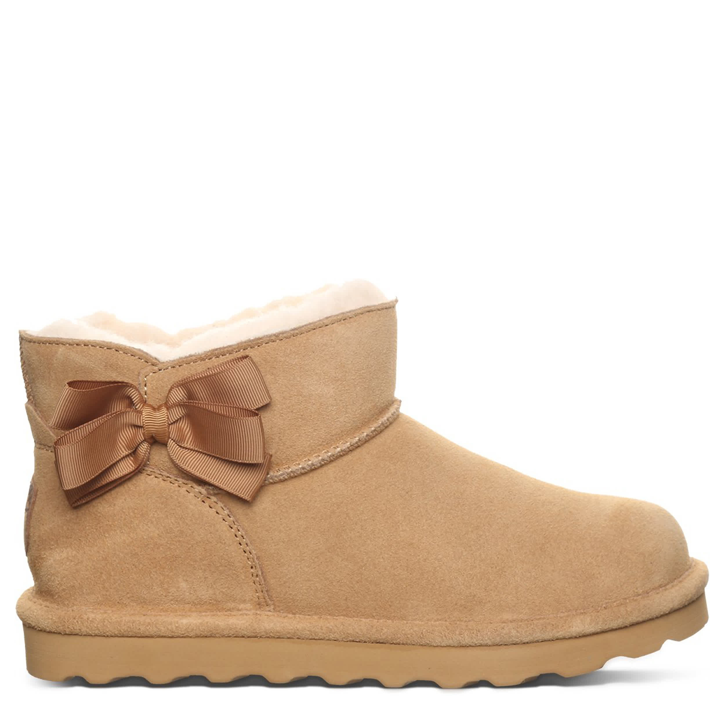 BEARPAW-WOMENS SAIGE FAUX FUR BOOT-COFFEE & 