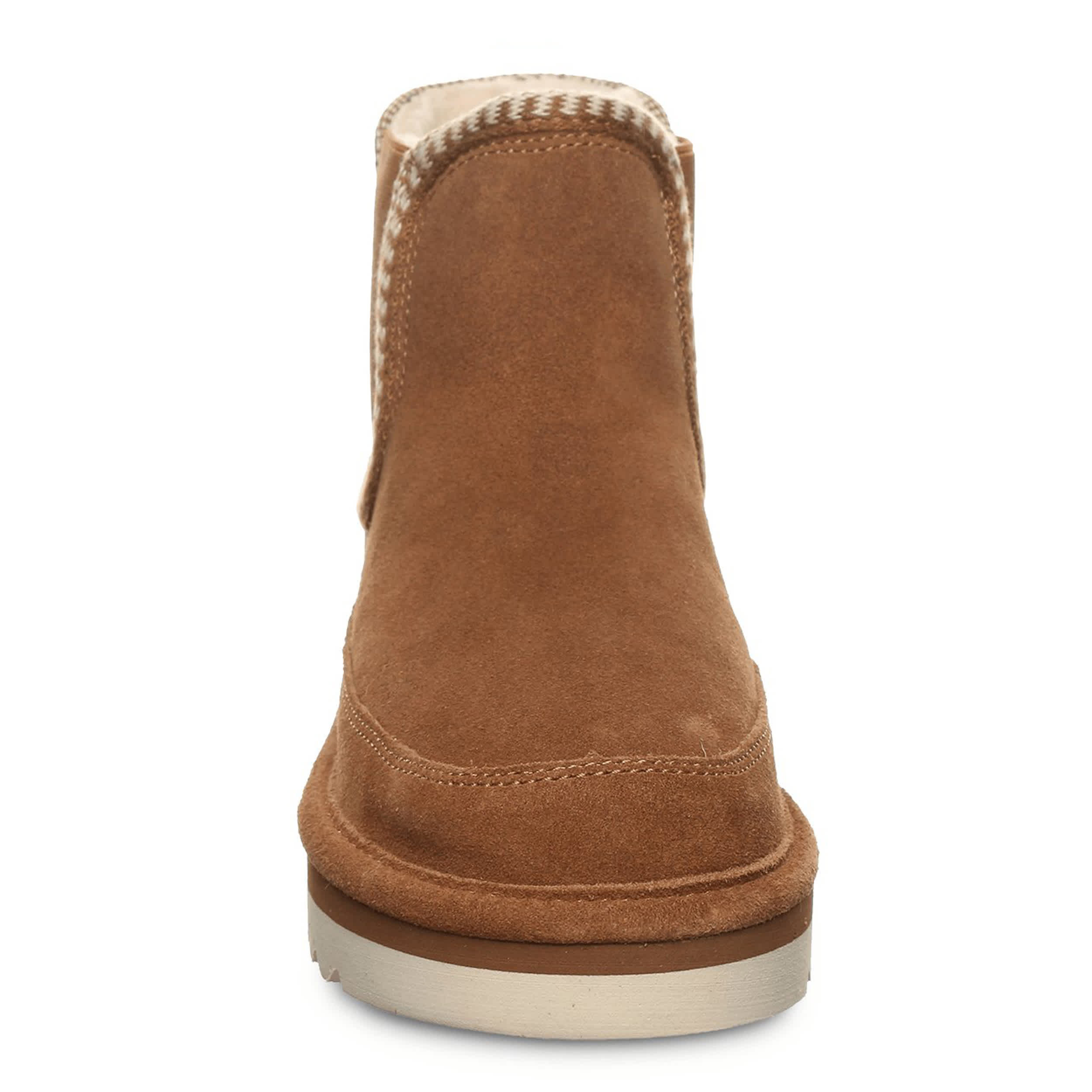 BEARPAW-WOMENS VIOLA FAUX FUR BOOT-DARK TAN & 