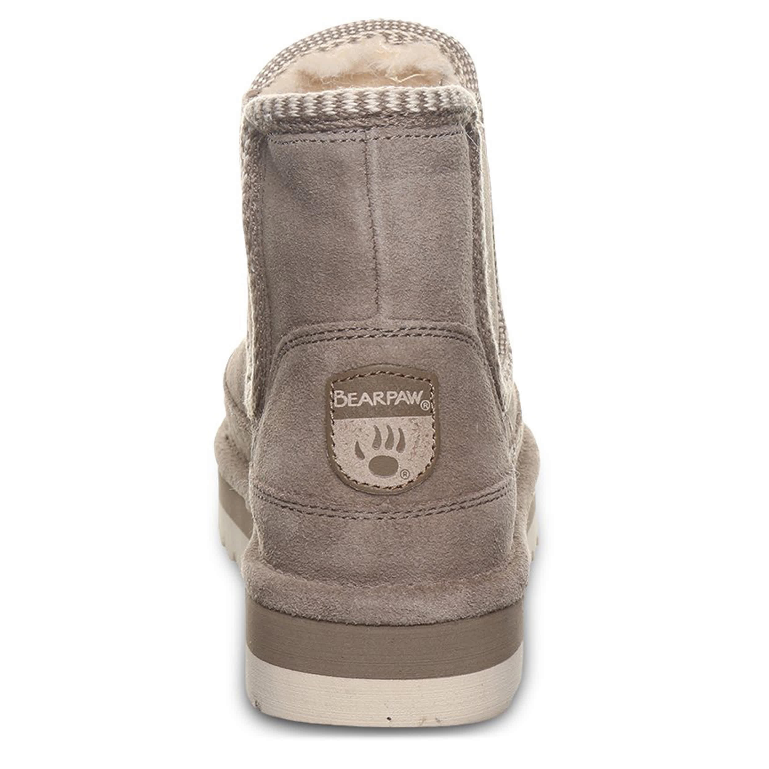 BEARPAW-WOMENS VIOLA FAUX FUR BOOT-MOCHA & 