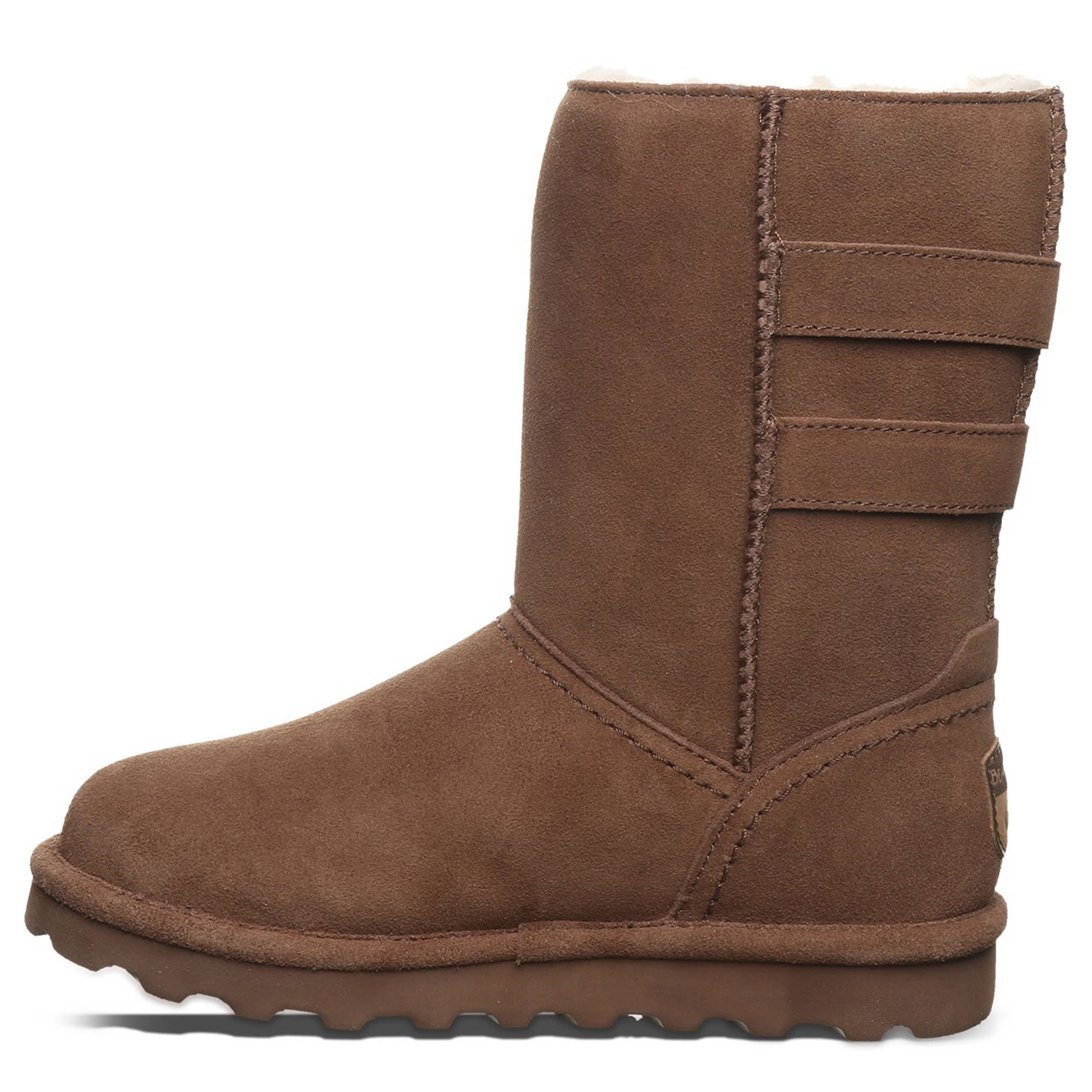 BEARPAW-WOMENS AURELIA FUR BOOT-CHOCOLATE & 
