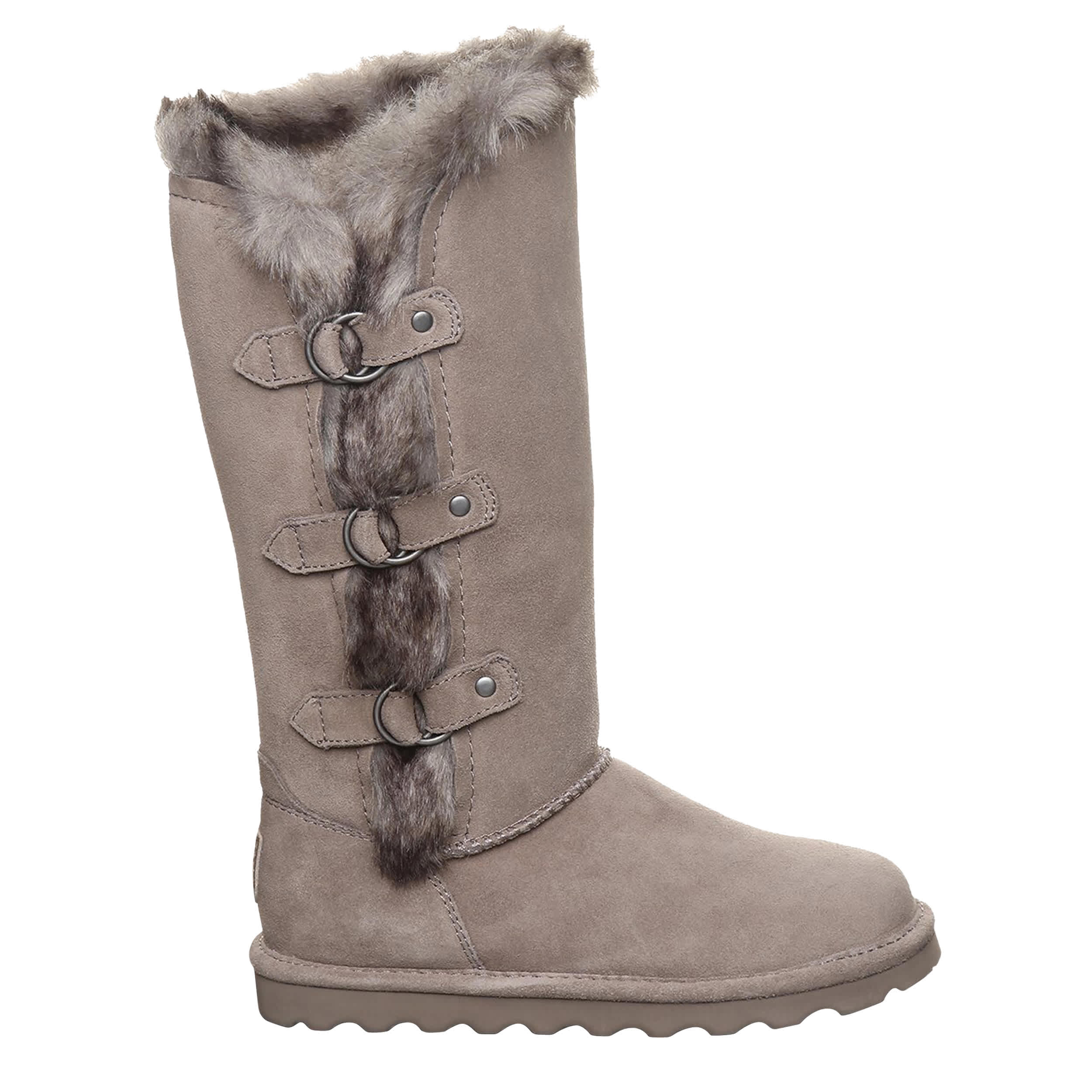 BEARPAW-WOMENS EMERY II FAUX FUR BOOT-MOCHA & 