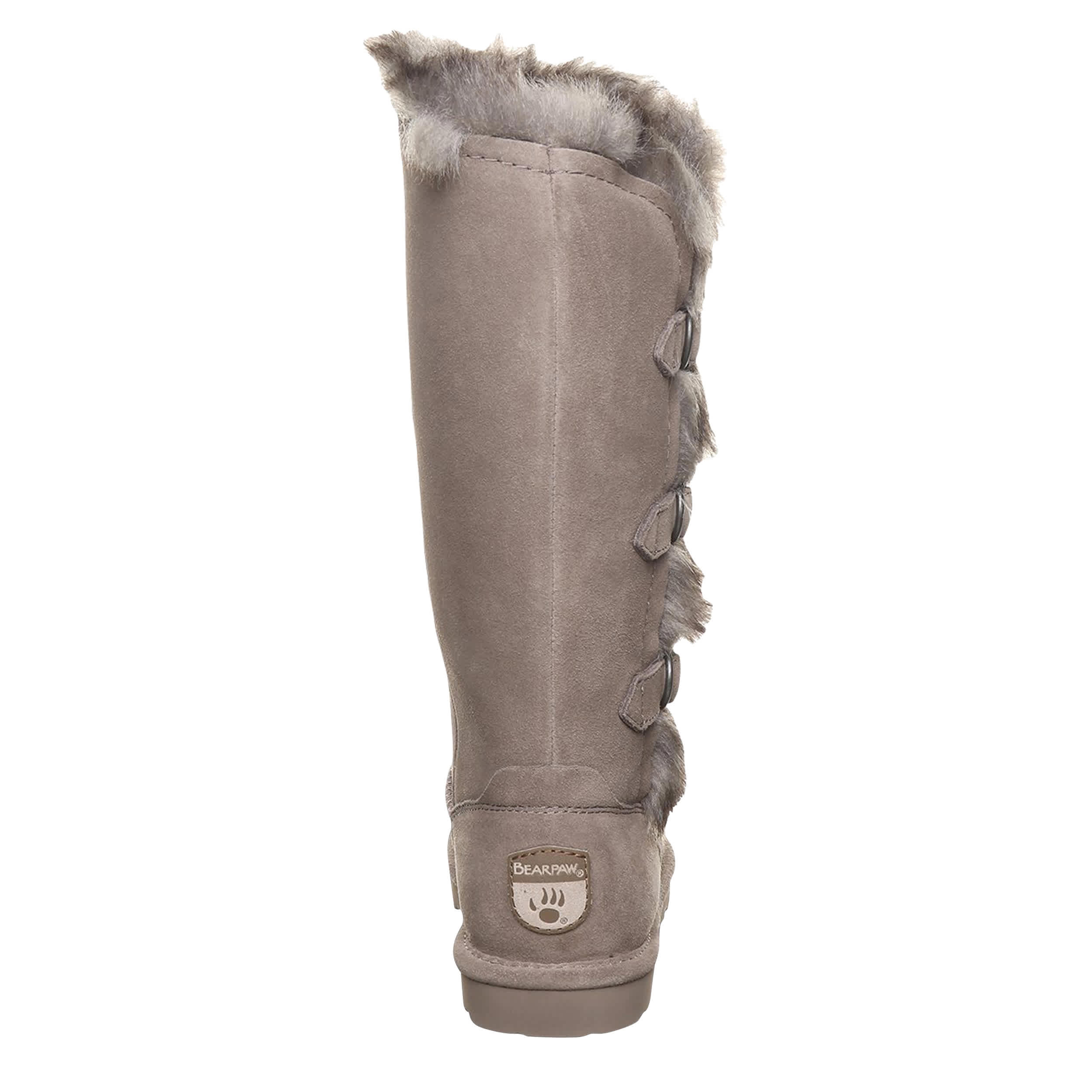 BEARPAW-WOMENS EMERY II FAUX FUR BOOT-MOCHA & 