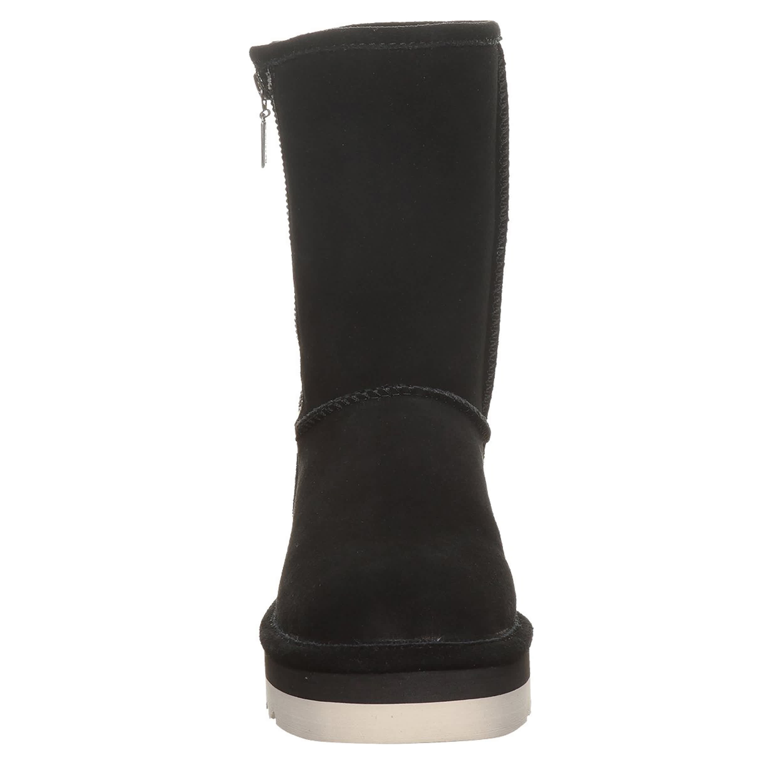 BEARPAW-WOMENS KIMIA FAUX FUR BOOT-BLACK & 