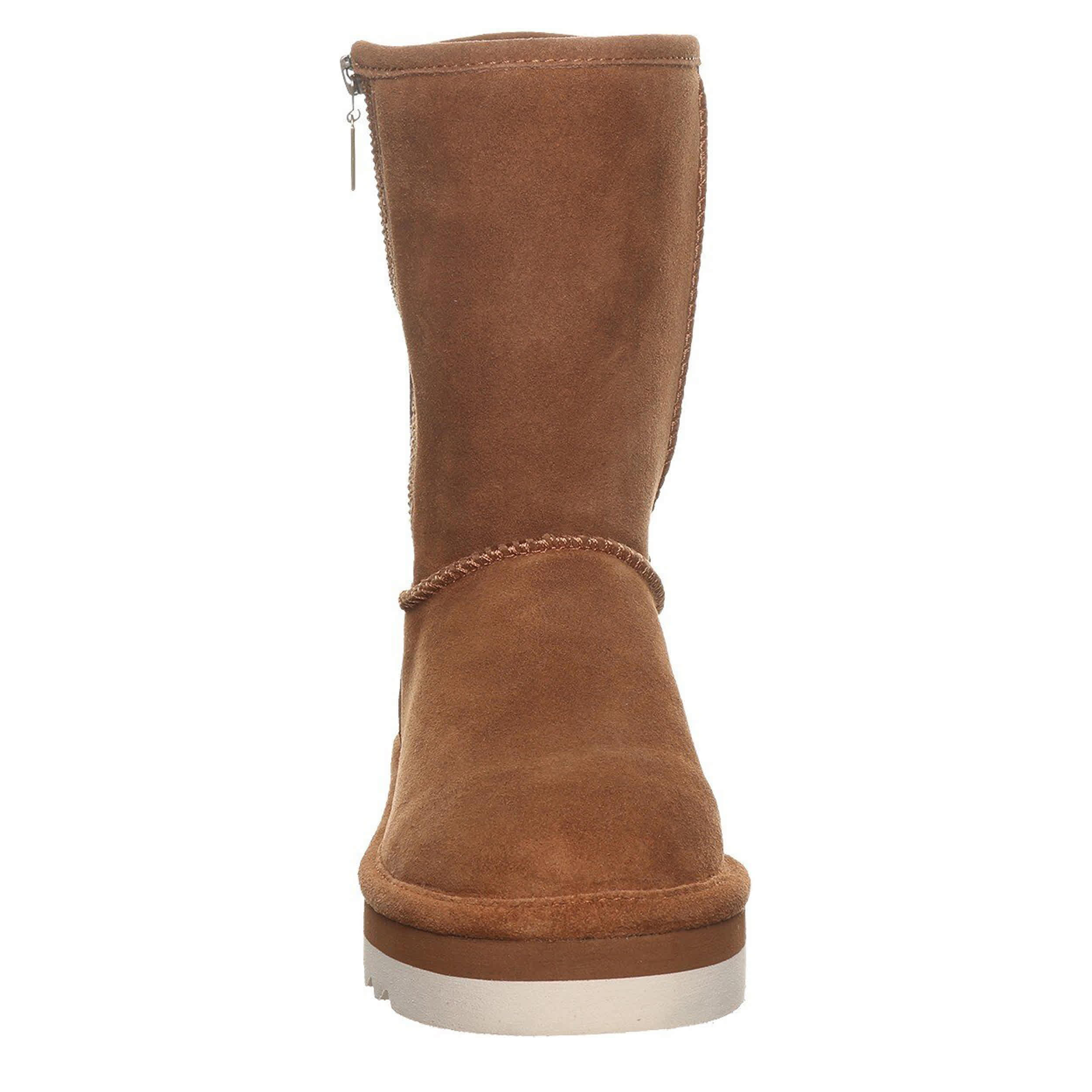 BEARPAW-WOMENS KIMIA FAUX FUR BOOT-DARK TAN & 