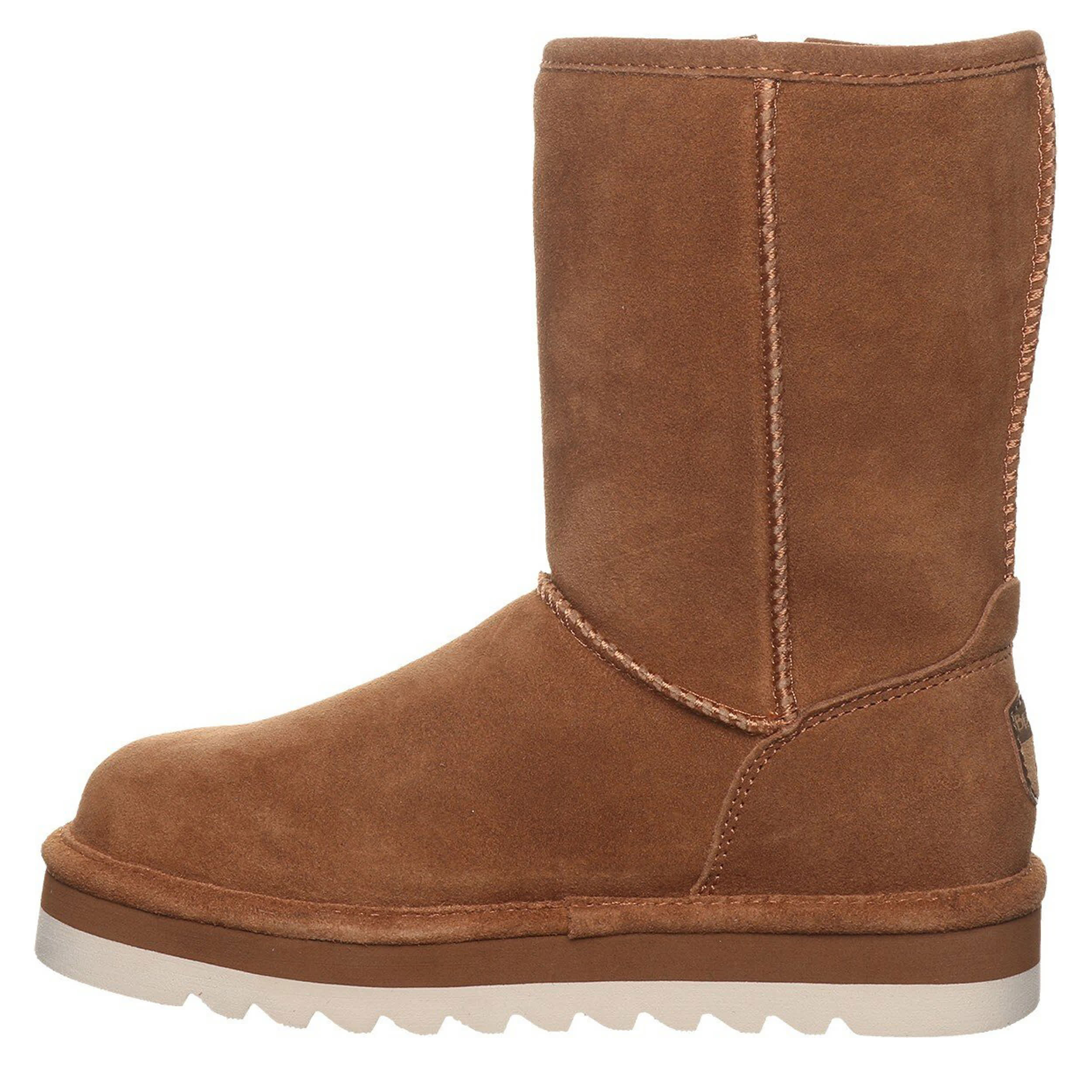 BEARPAW-WOMENS KIMIA FAUX FUR BOOT-DARK TAN & 