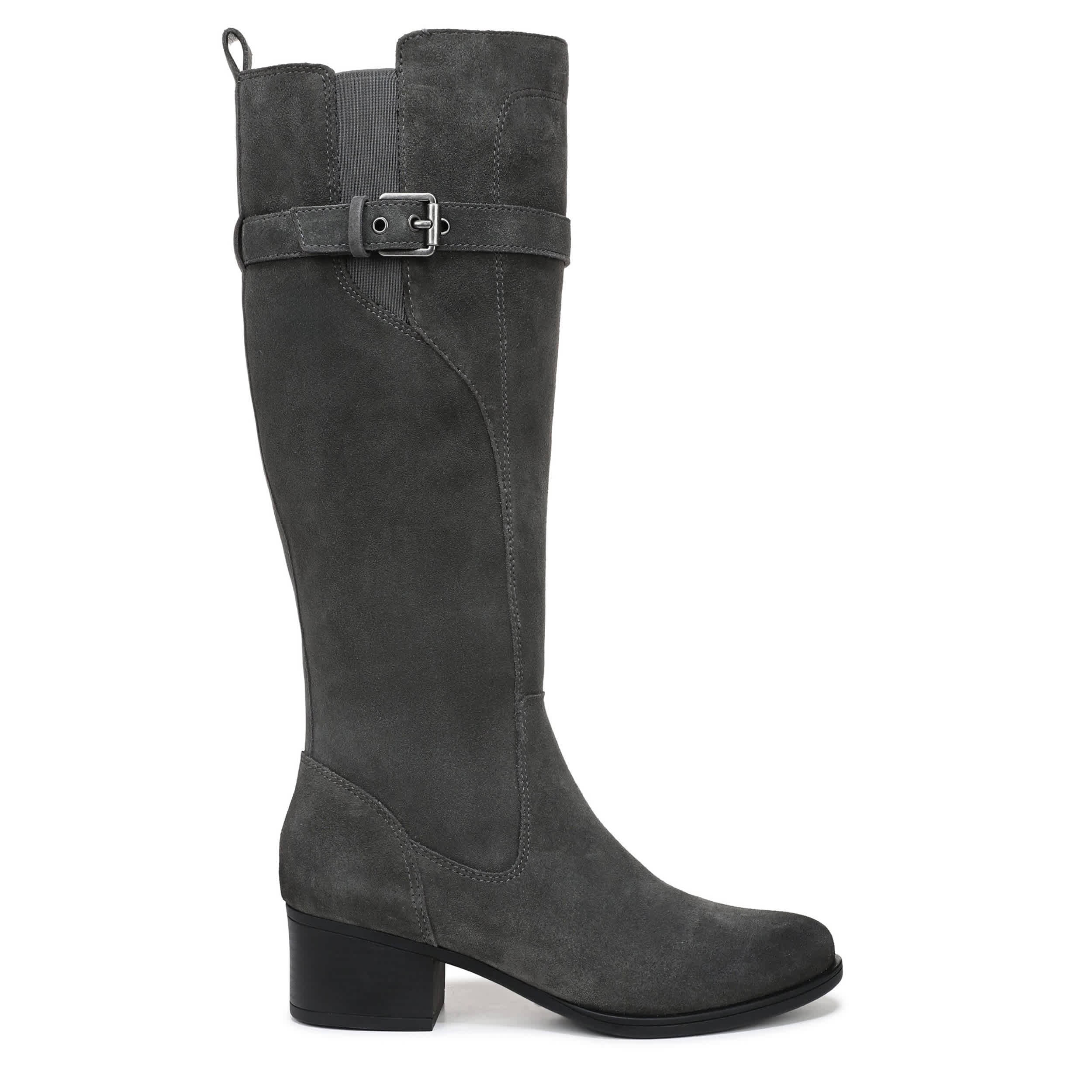 NATURALIZER-WOMENS KENNA TALL BOOT-DARK GREY & 