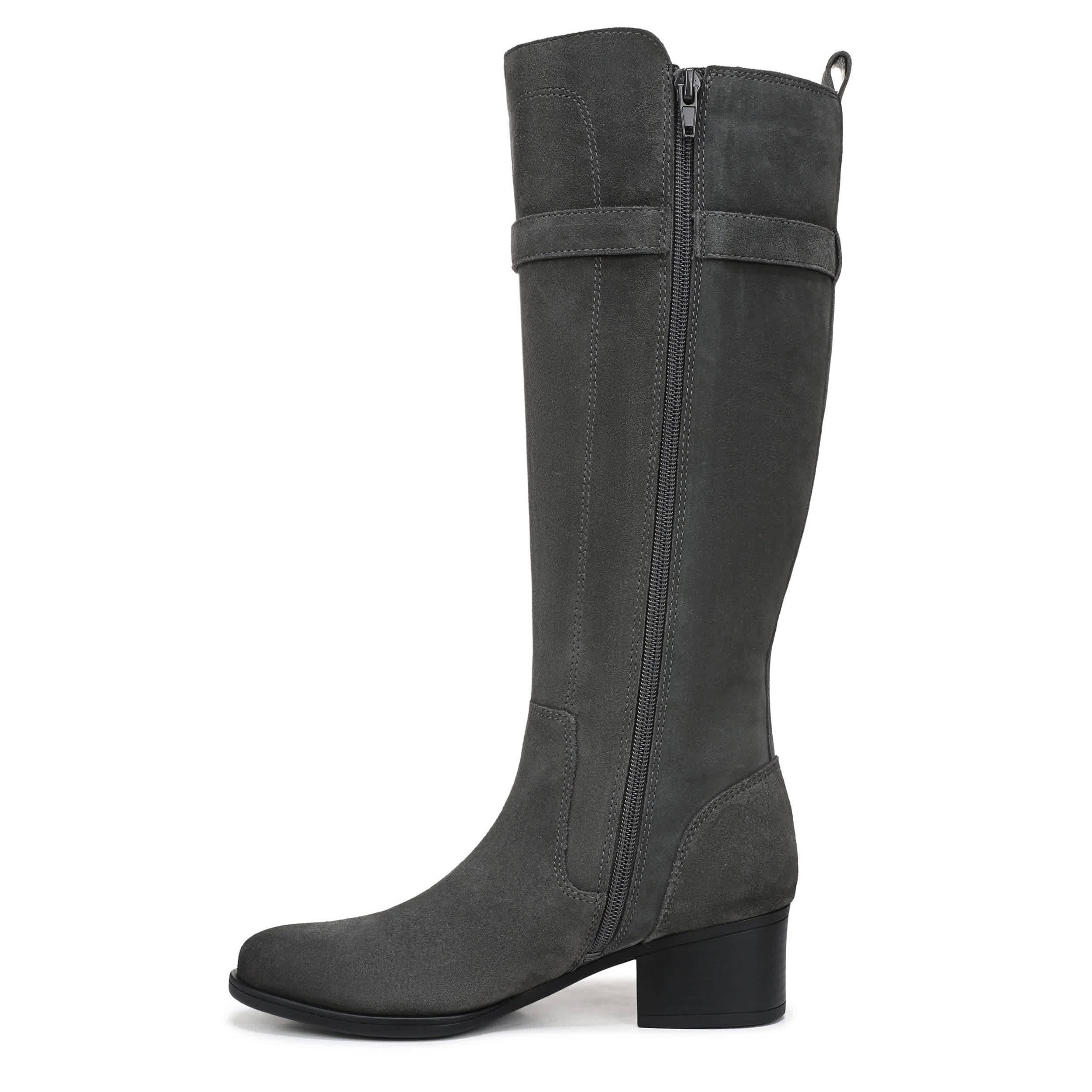 NATURALIZER-WOMENS KENNA TALL BOOT-DARK GREY & 
