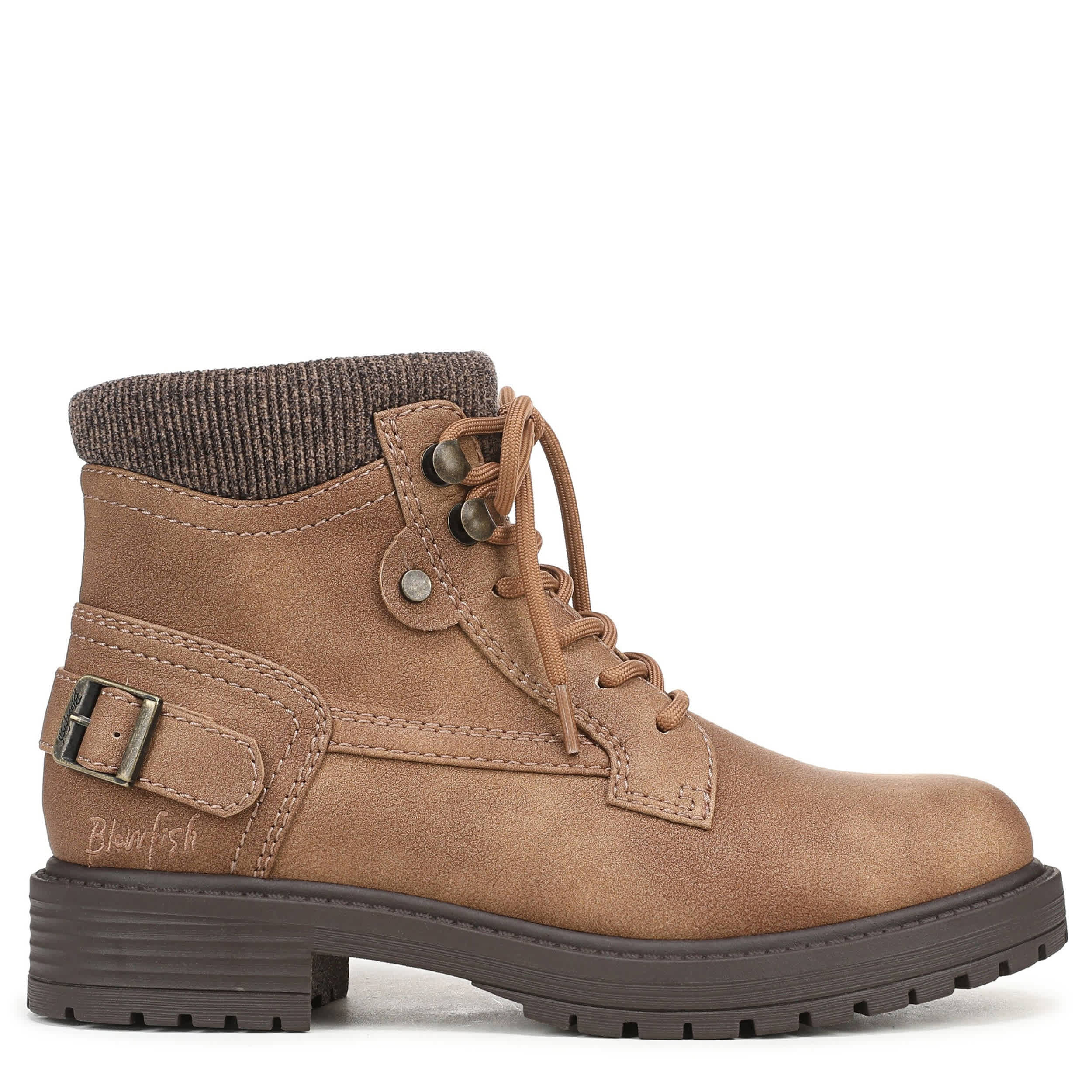 BLOWFISH MALIBU-WOMENS ASTOR LACE BOOTE-TAN & 