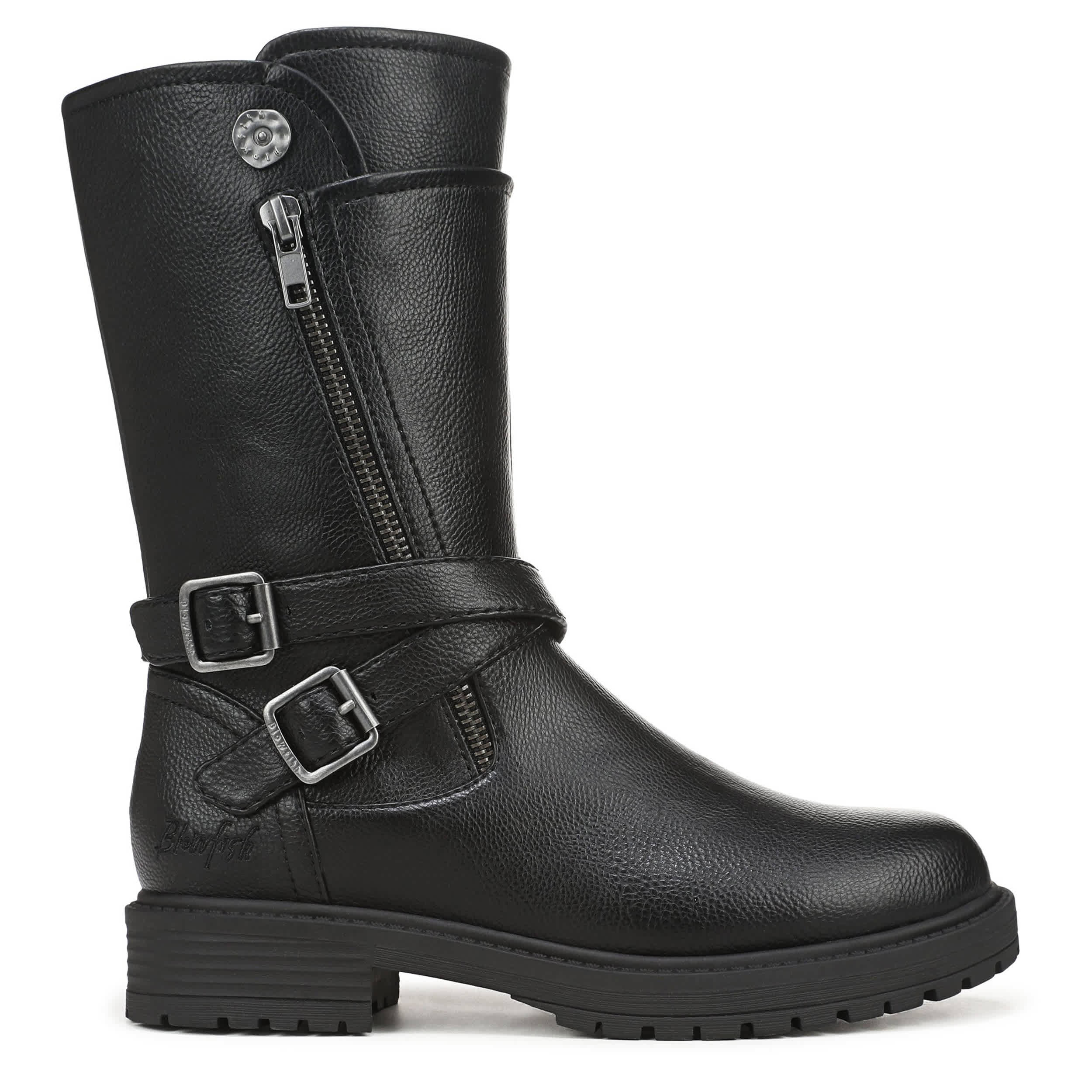 BLOWFISH MALIBU-WOMENS ALBERTA MOTO BOOT-BLACK & 