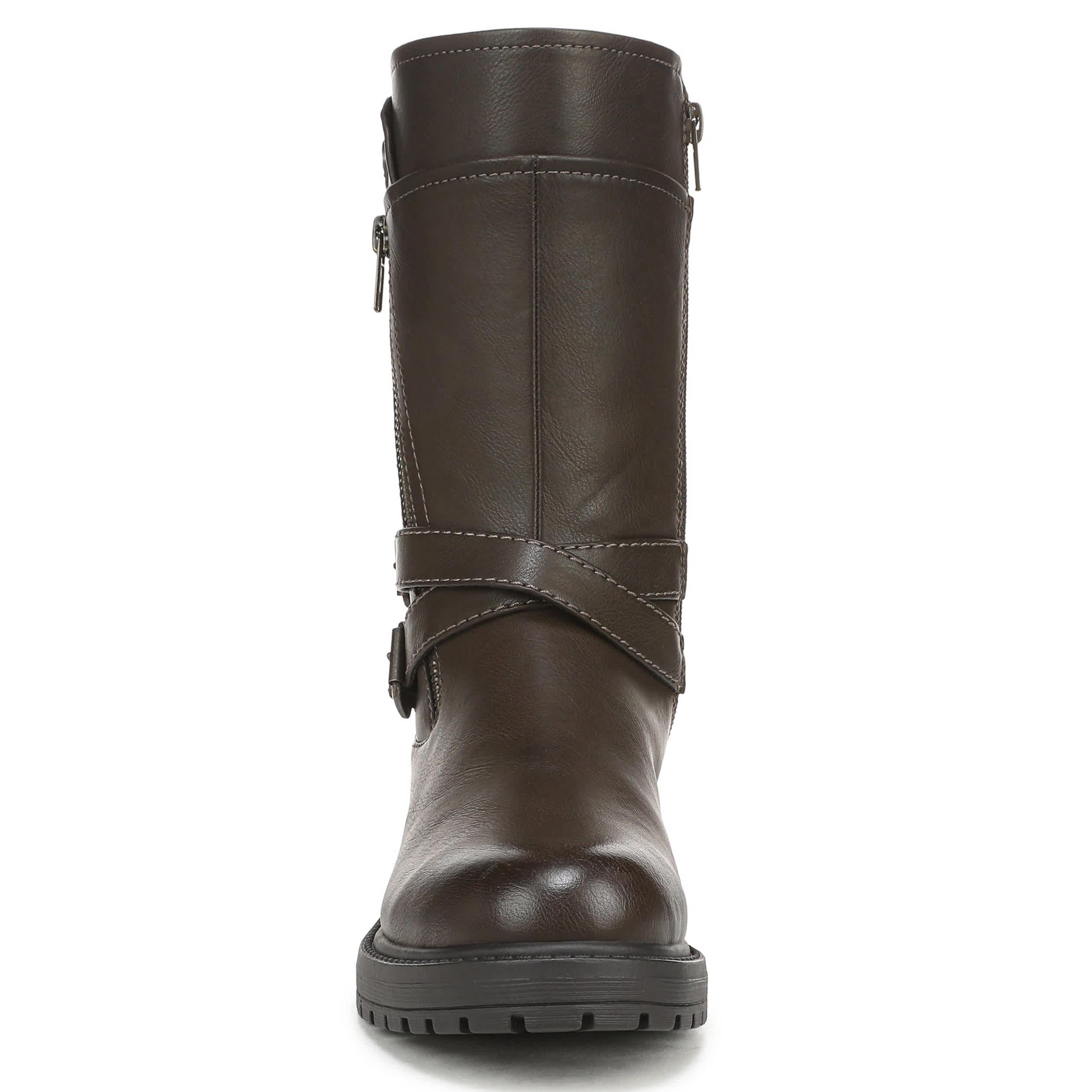 BLOWFISH MALIBU-WOMENS ALBERTA MOTO BOOT-DARK BROWN & 