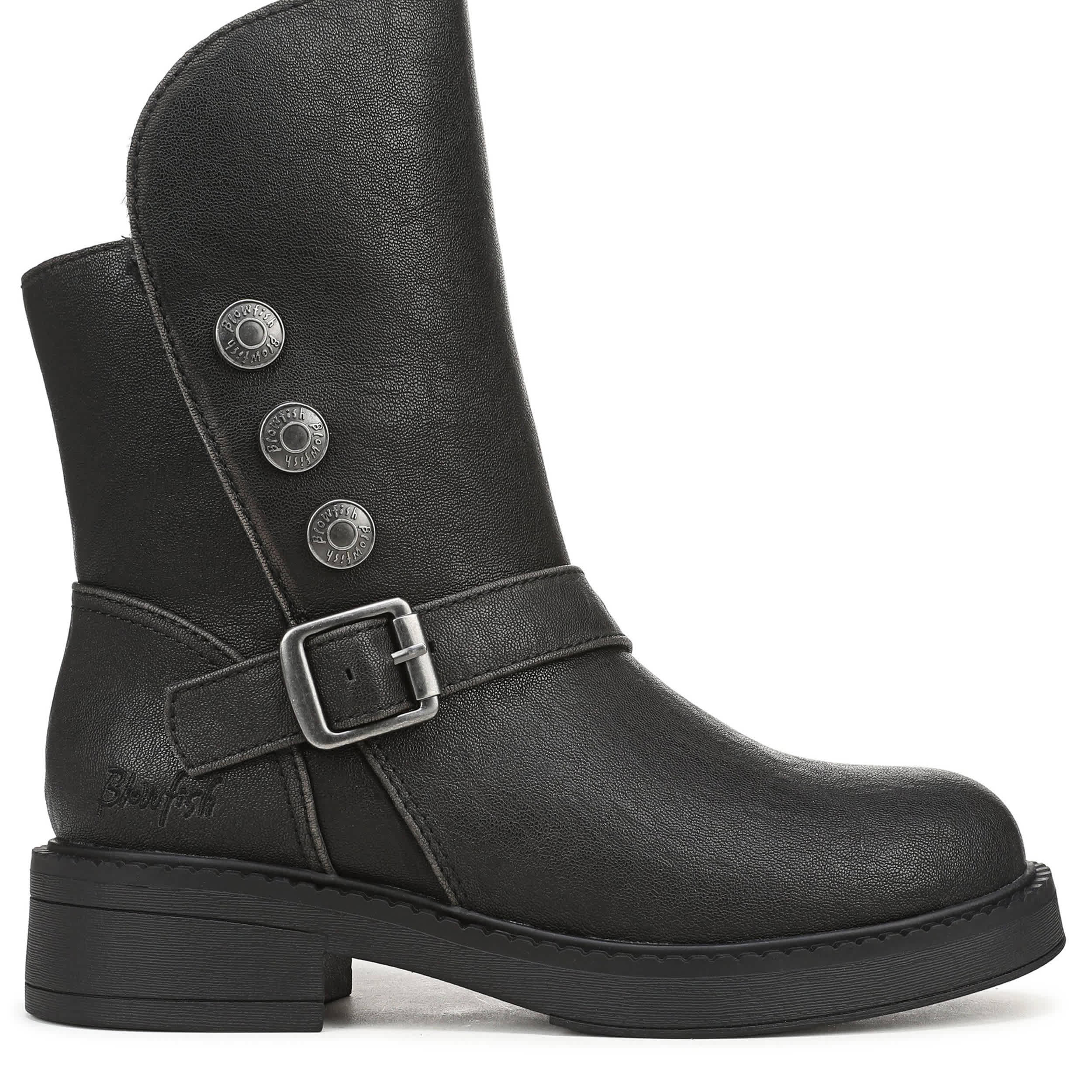 BLOWFISH MALIBU-WOMENS VENICE COZY BUCKLE BOOT-BLACK & 