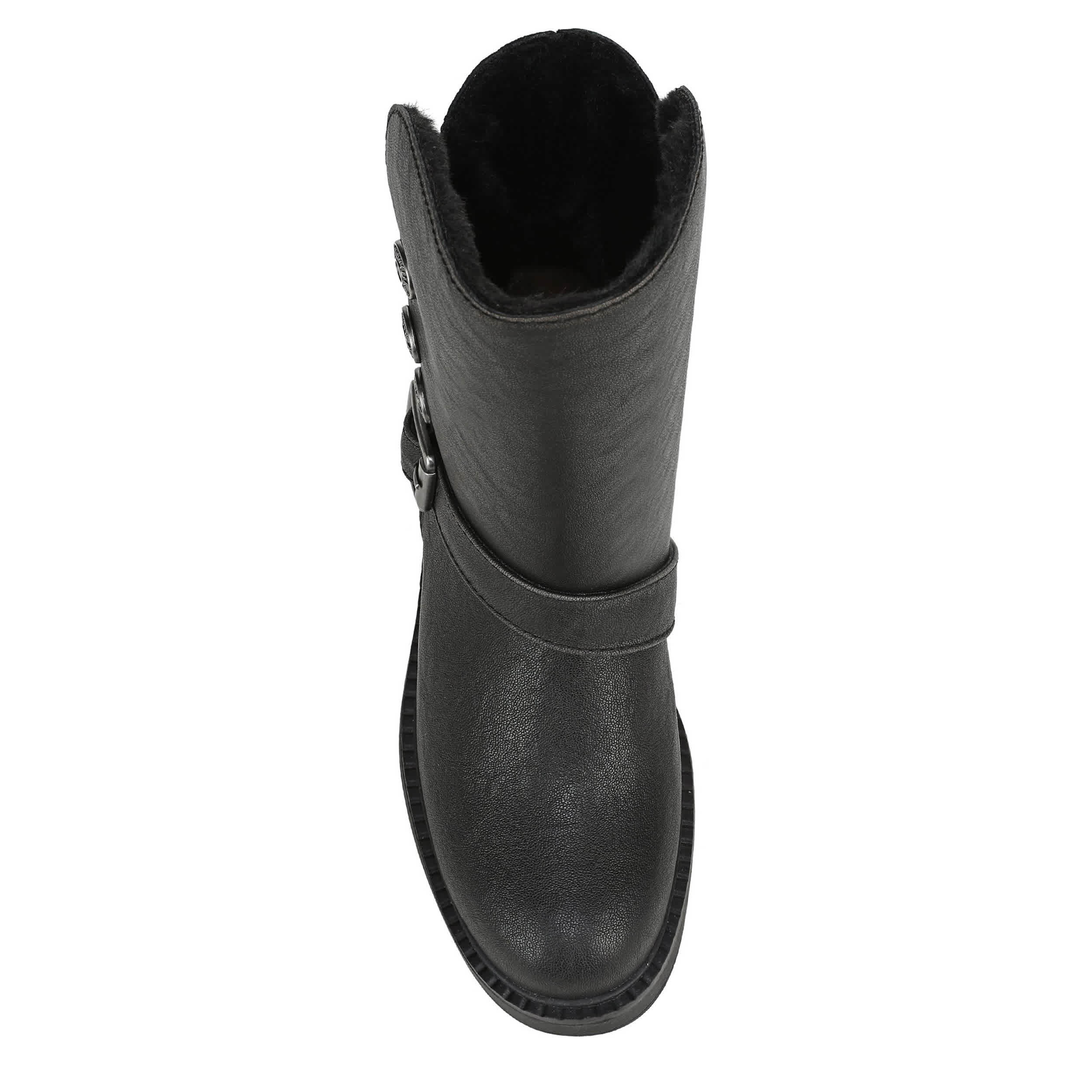 BLOWFISH MALIBU-WOMENS VENICE COZY BUCKLE BOOT-BLACK & 