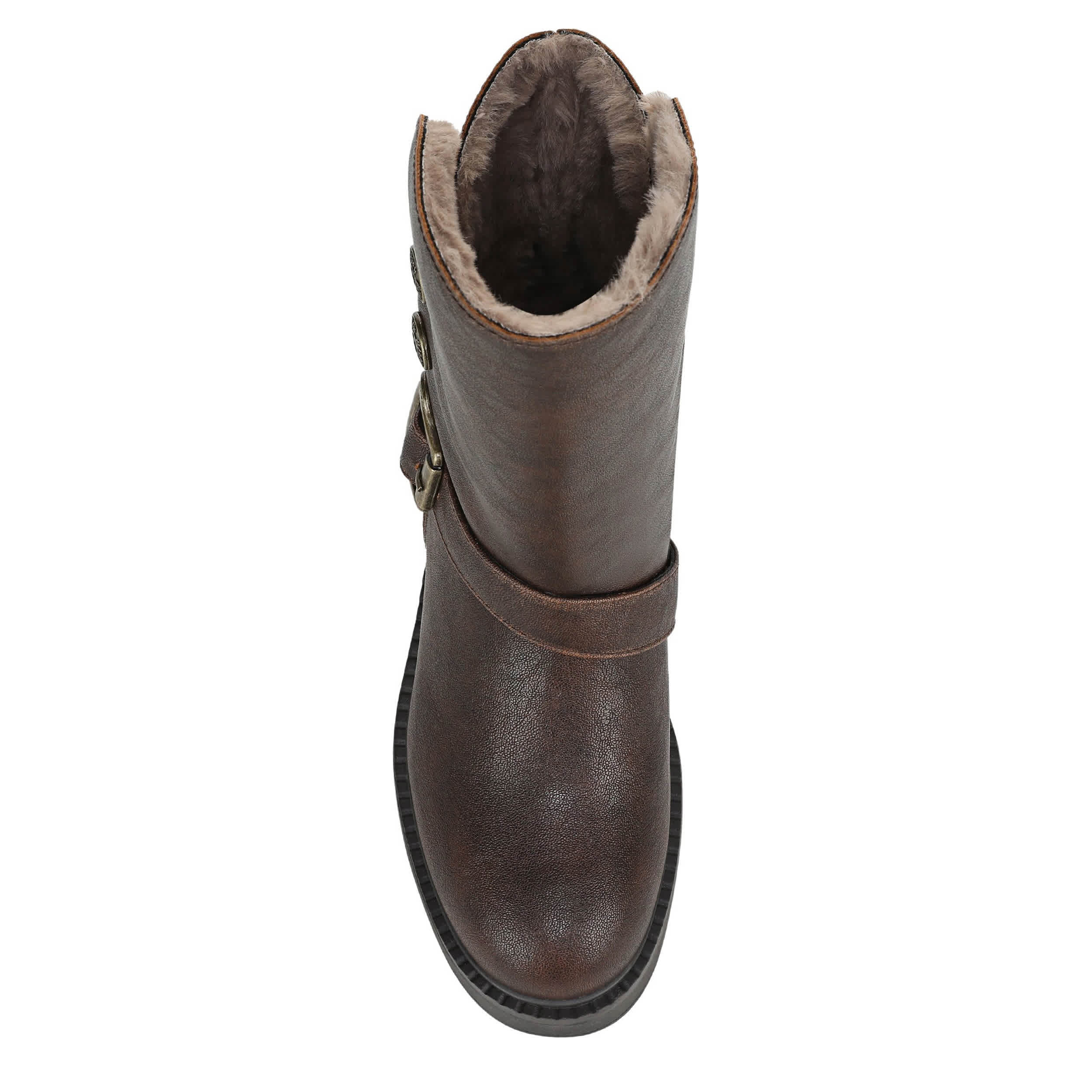BLOWFISH MALIBU-WOMENS VENICE COZY BUCKLE BOOT-BROWN & 