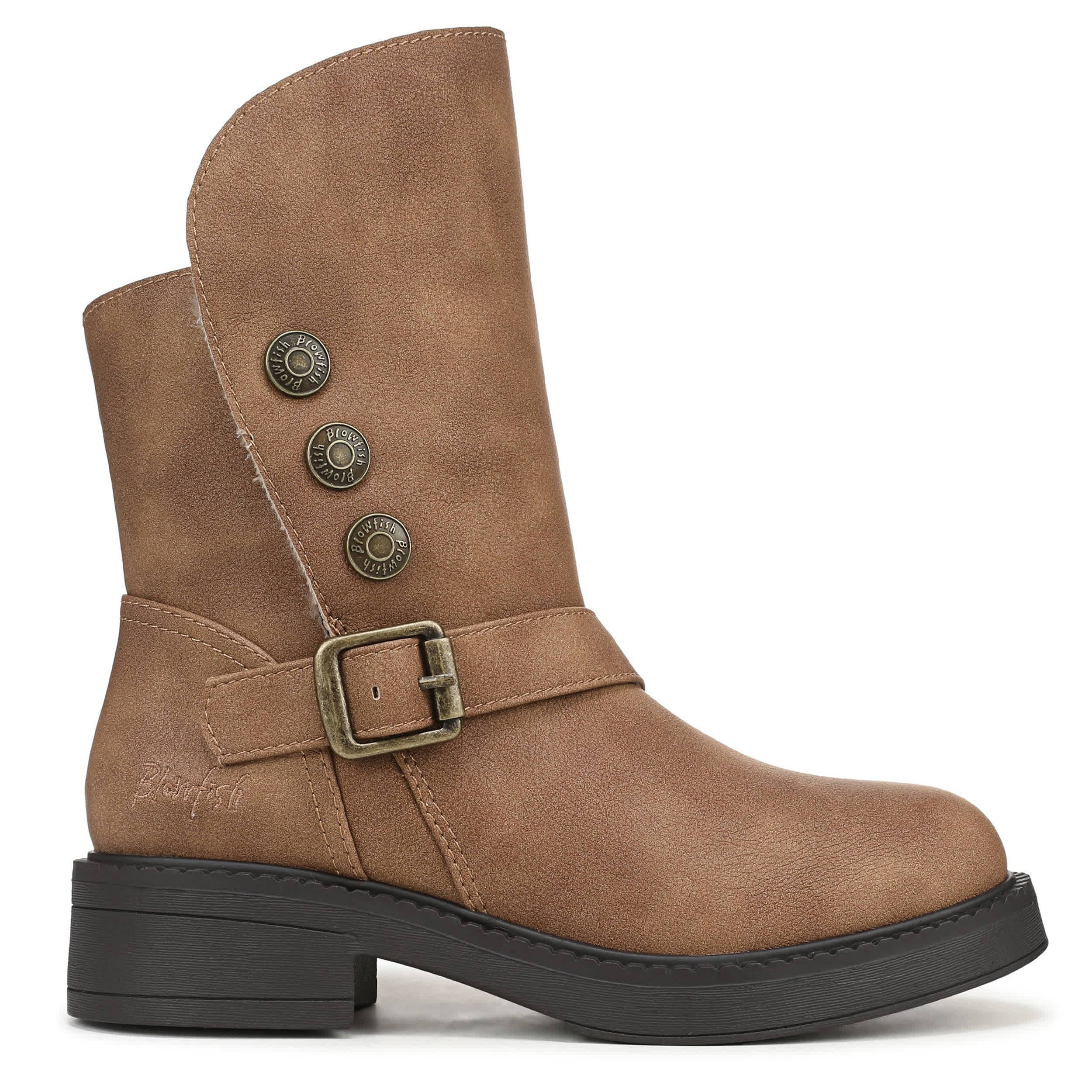 BLOWFISH MALIBU-WOMENS VENICE COZY BUCKLE BOOT-TAN & 