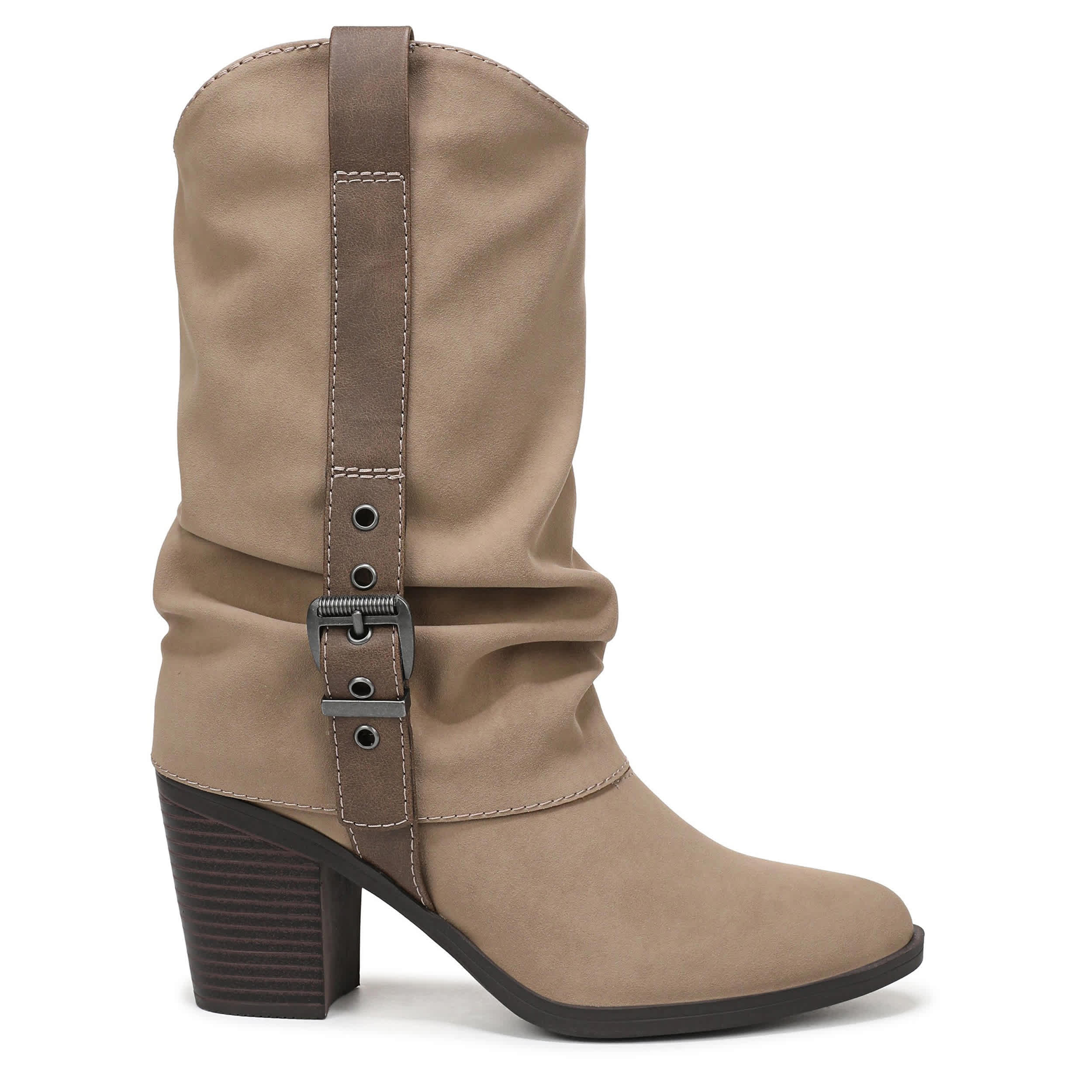 BLOWFISH MALIBU-WOMENS CARTER WESTERN BOOT-TAUPE & 