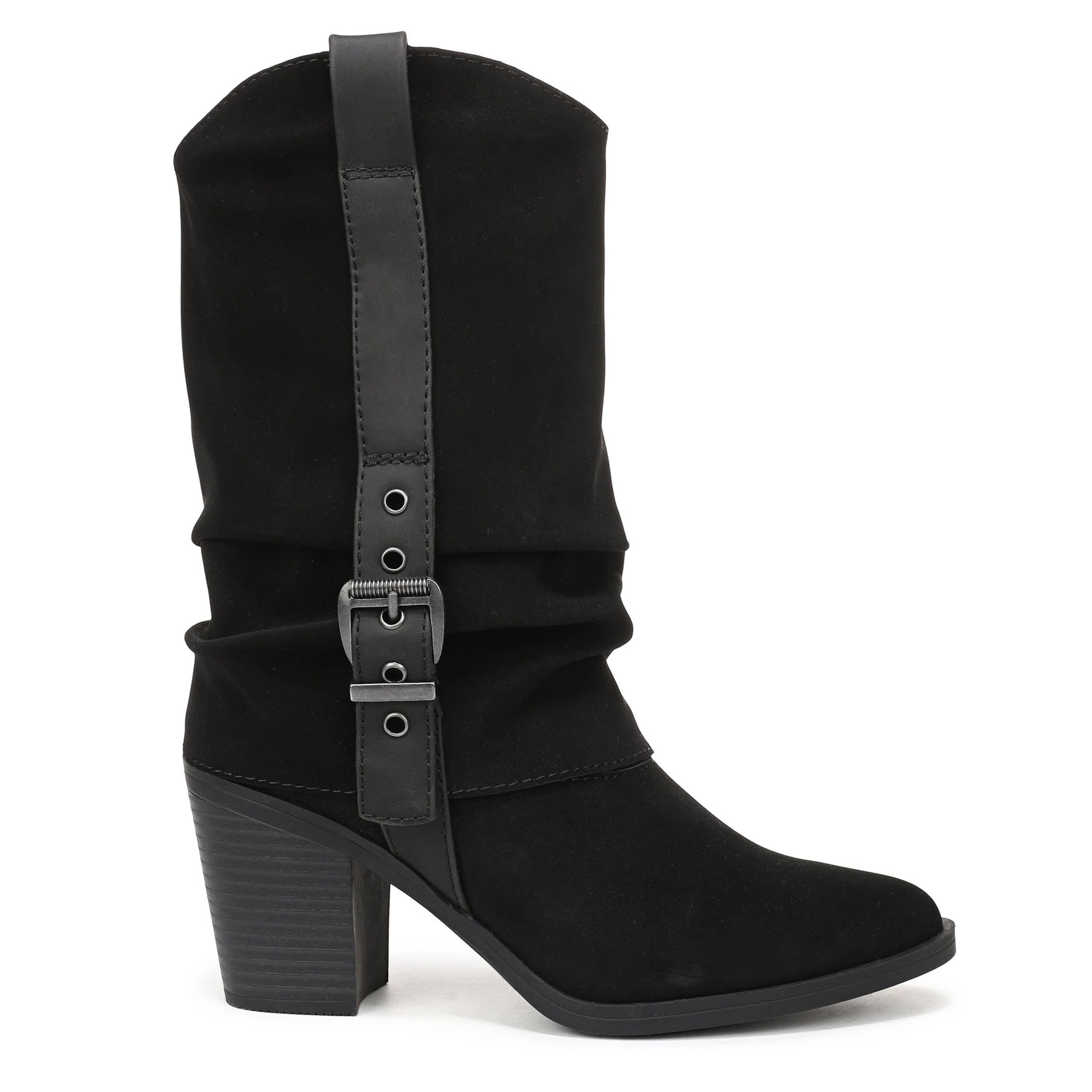 BLOWFISH MALIBU-WOMENS CARTER WESTERN BOOT-BLACK & 