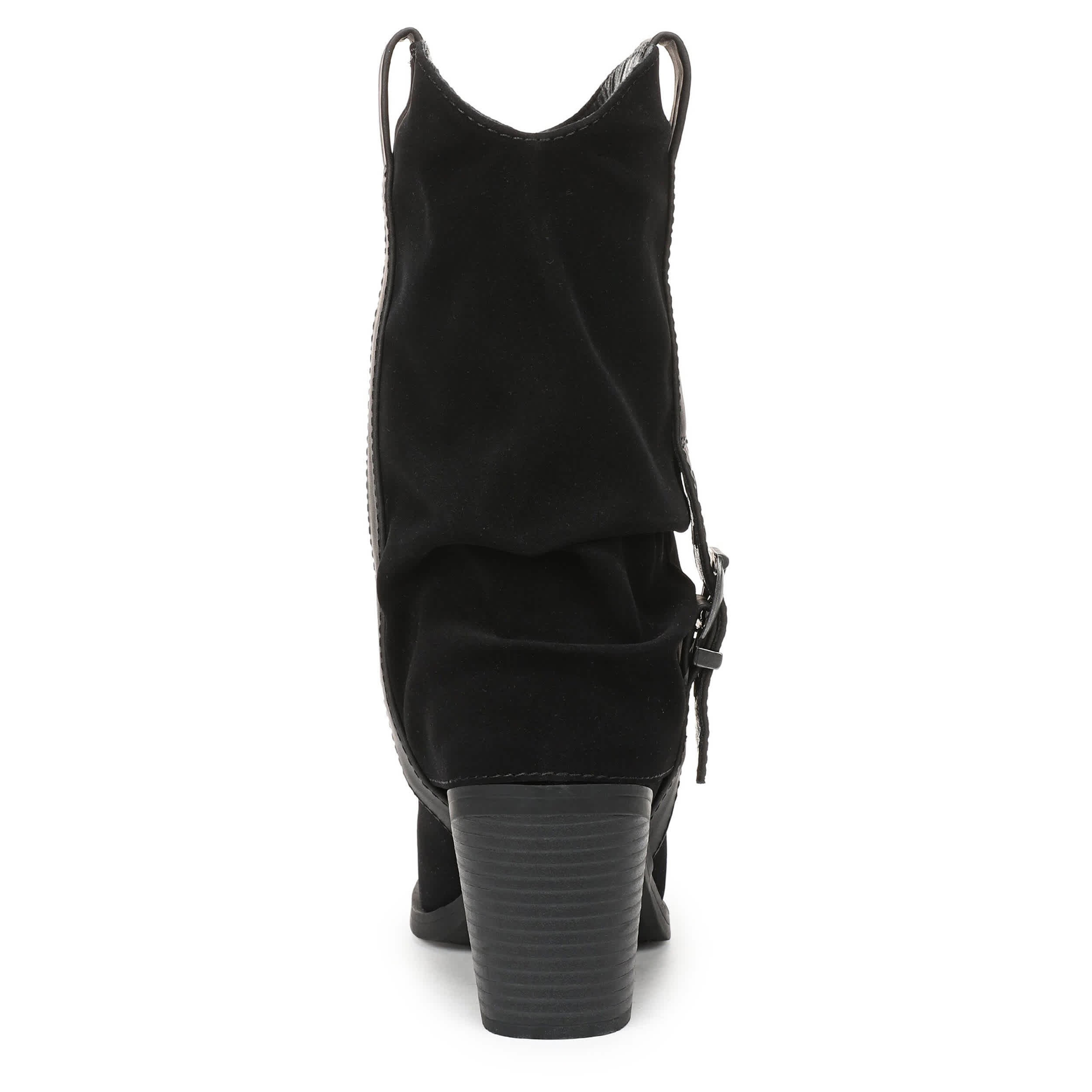 BLOWFISH MALIBU-WOMENS CARTER WESTERN BOOT-BLACK & 