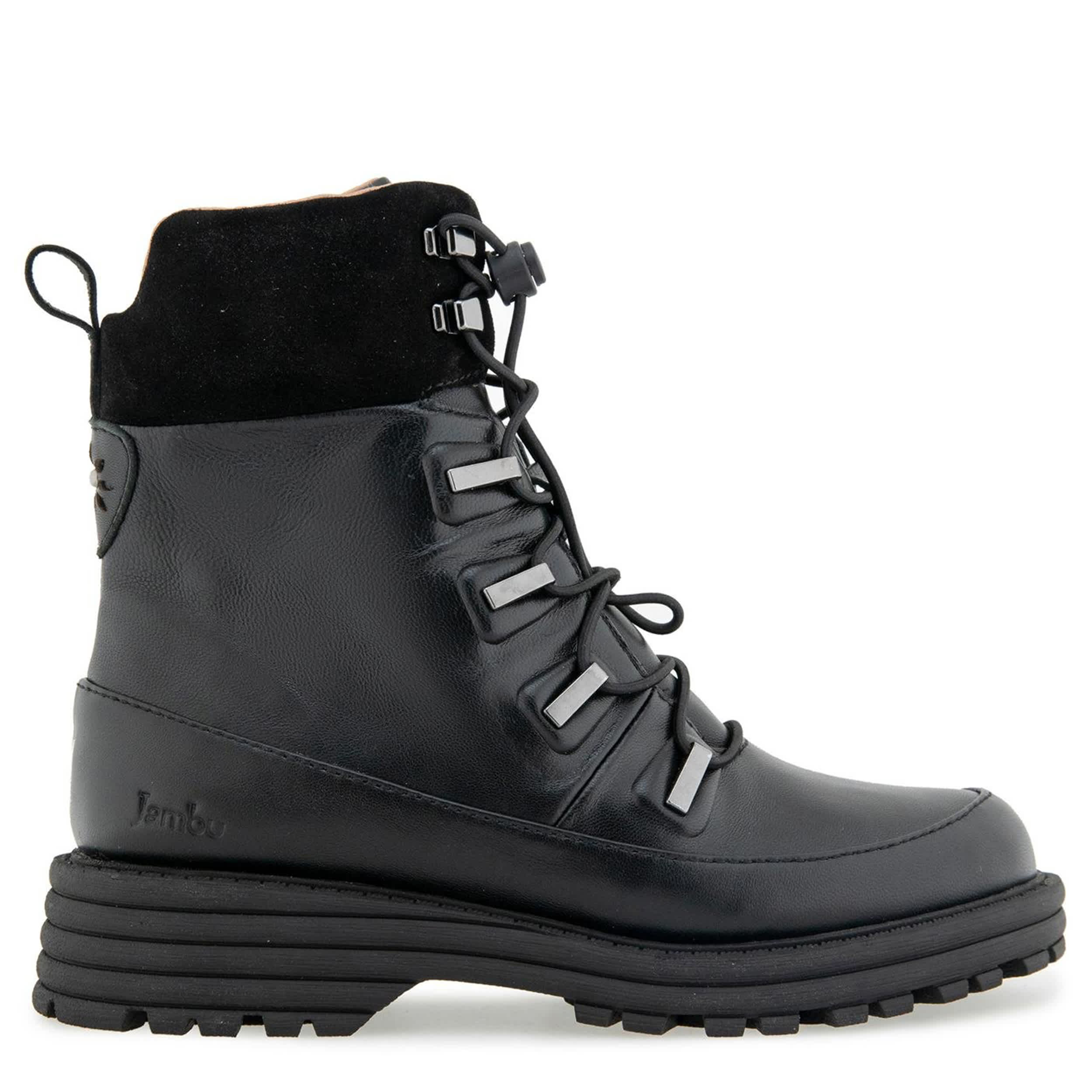 JAMBU-WOMENS INDY WATER RESISTANT BOOT-BLACK & 