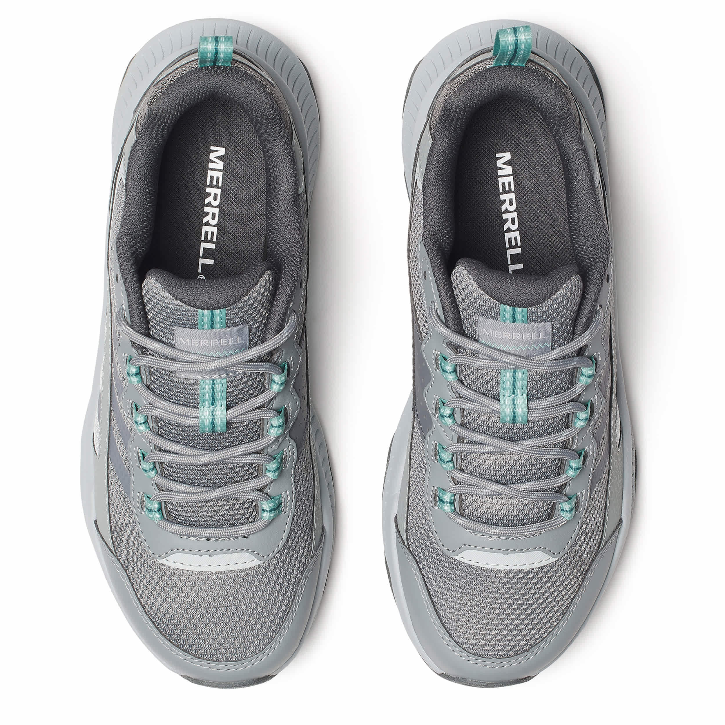MERRELL-WOMENS SPEED STRIKE 2 HIKING SHOE-PLATINUM & LIGHT BLUE