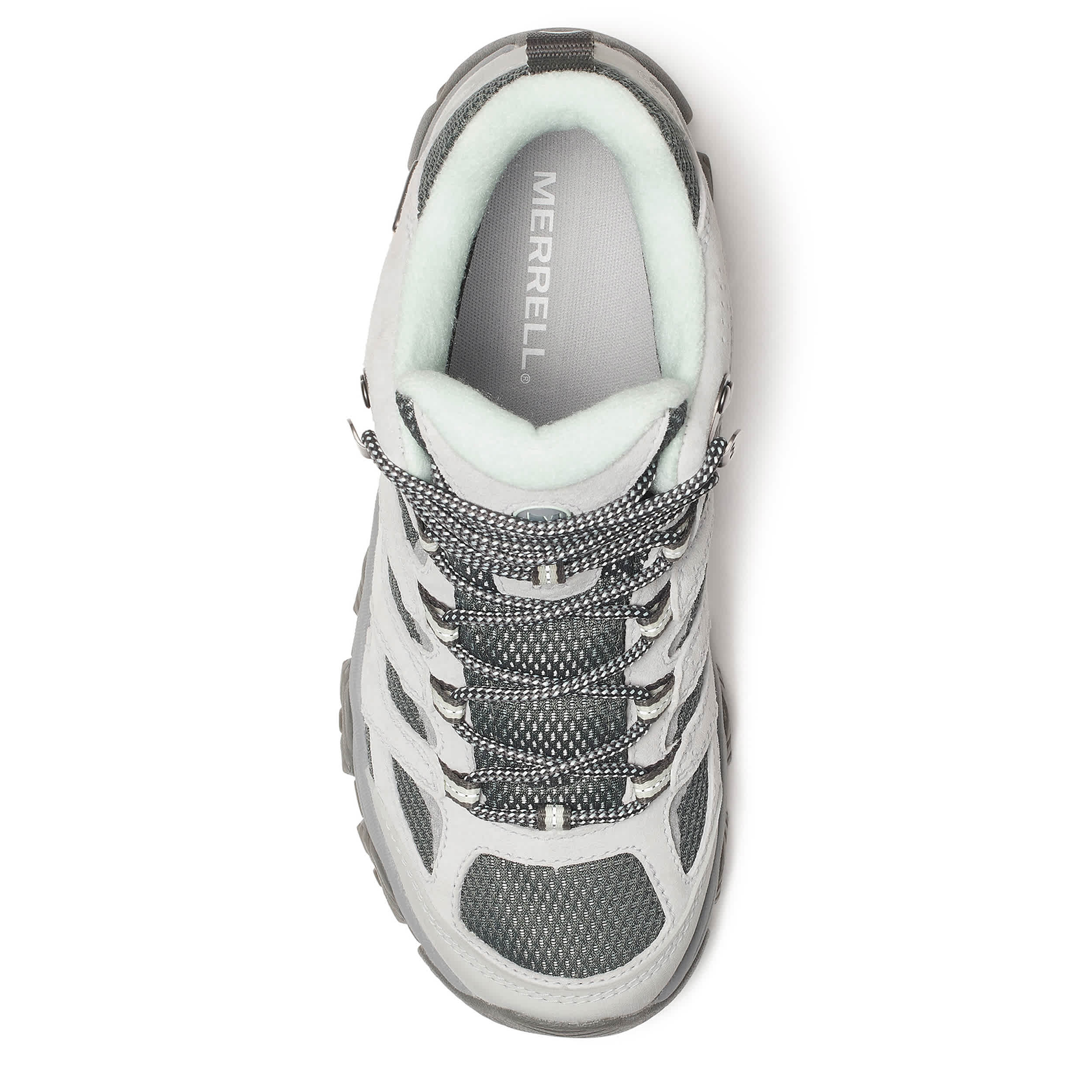 MERRELL-WOMENS MOAB 3 MID WP HIKING BOOT-PLATINUM & 