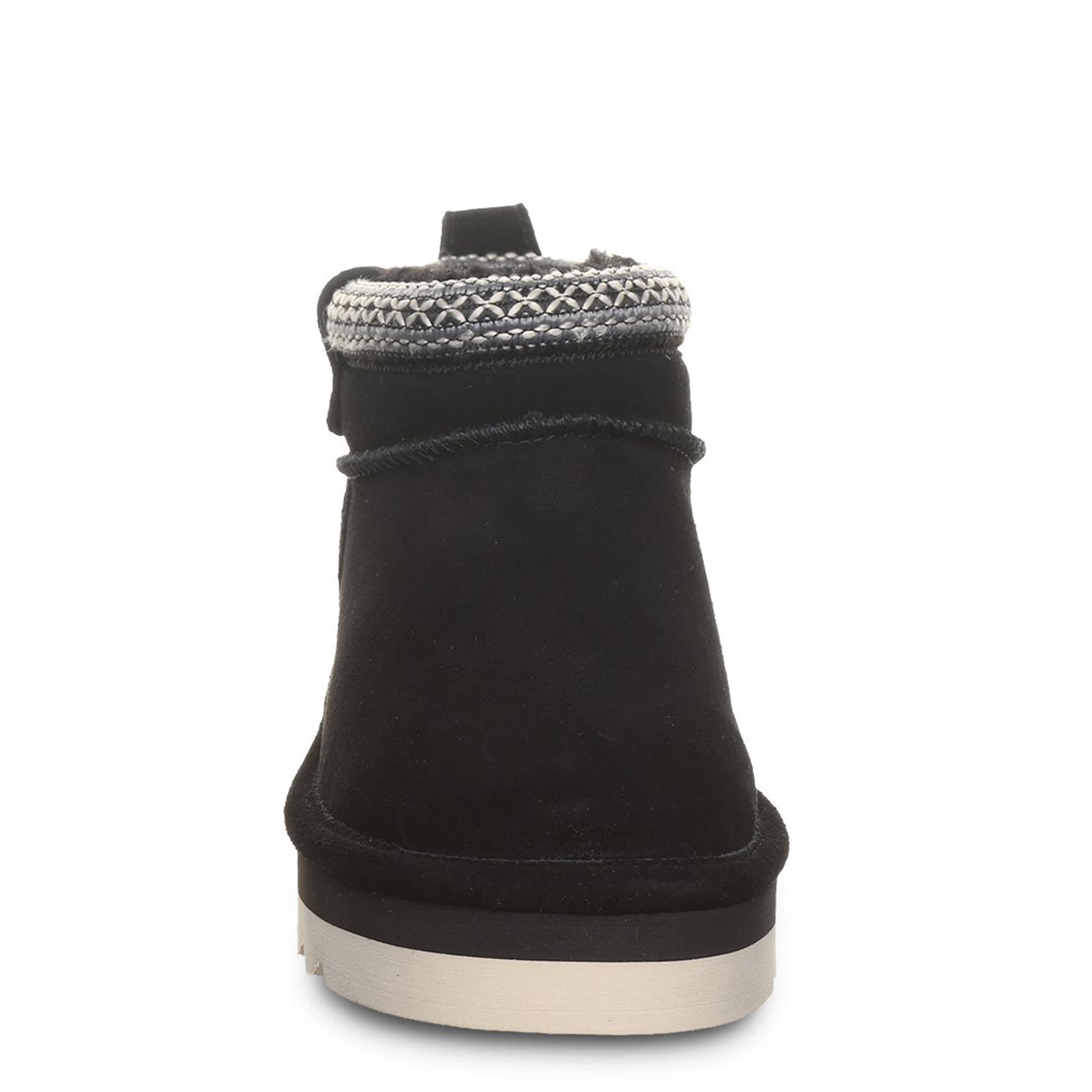 BEARPAW-WOMENS LANGLY FUR BOOT-BLACK & 