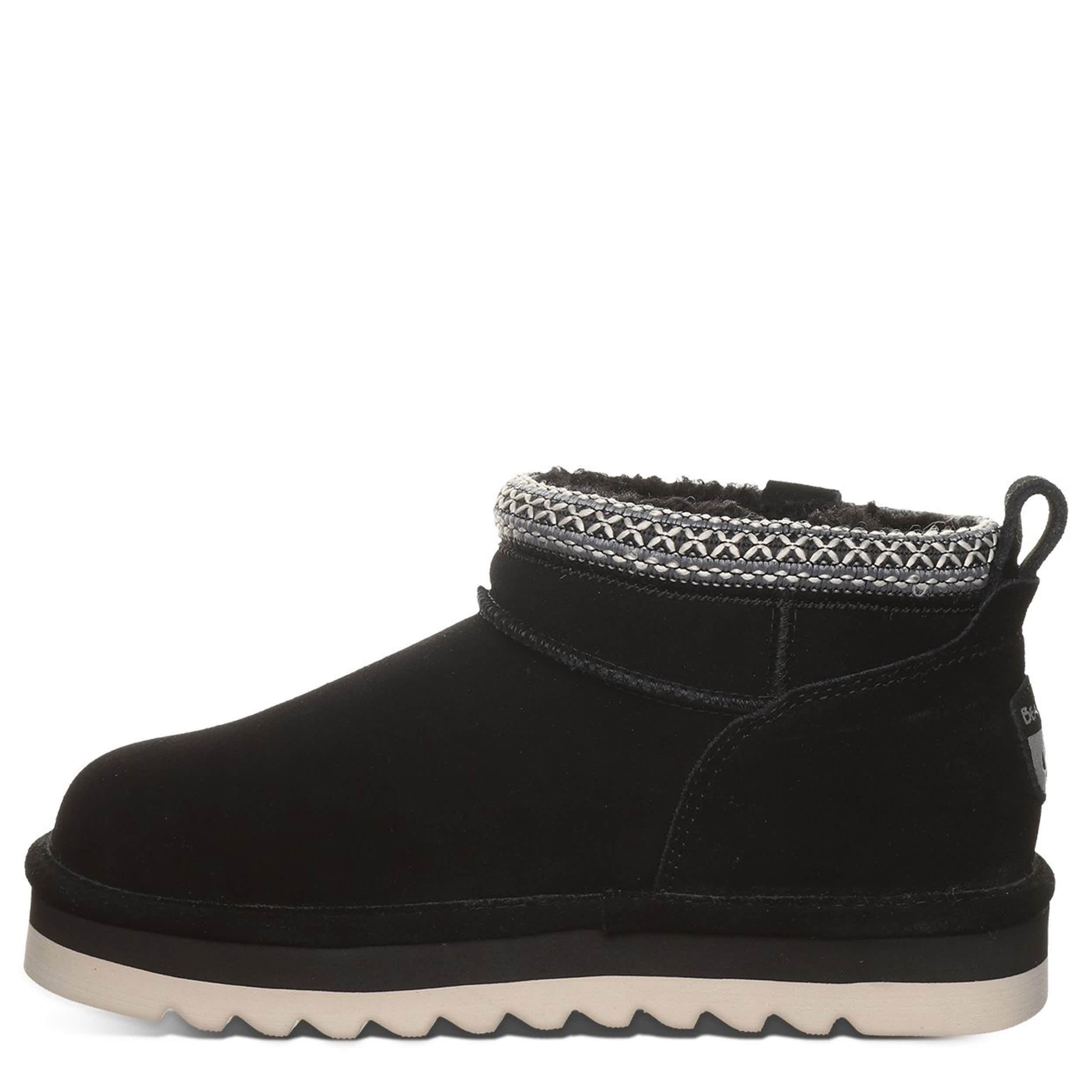 BEARPAW-WOMENS LANGLY FUR BOOT-BLACK & 