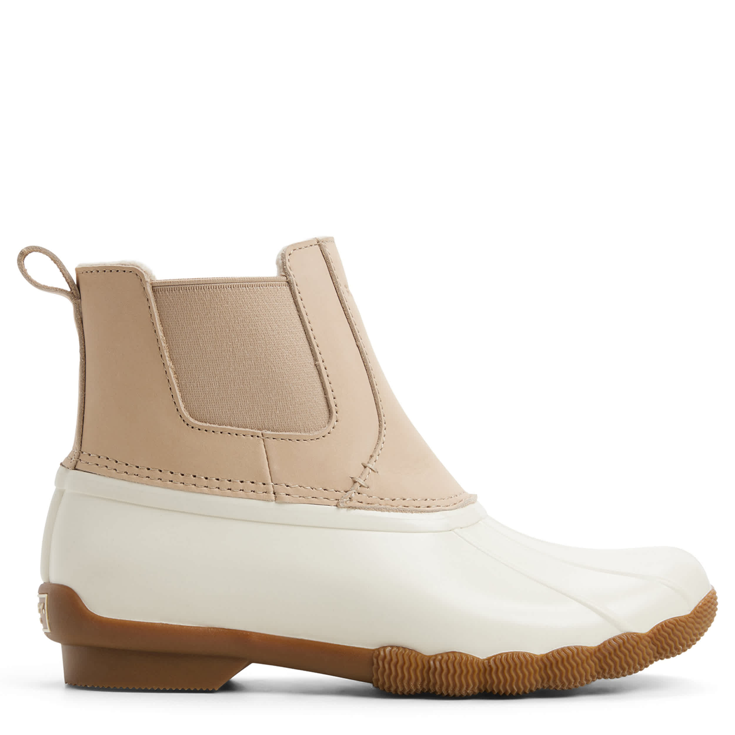 SPERRY-WOMENS SALTWATER CH DUCK BOOT-IVORY & 
