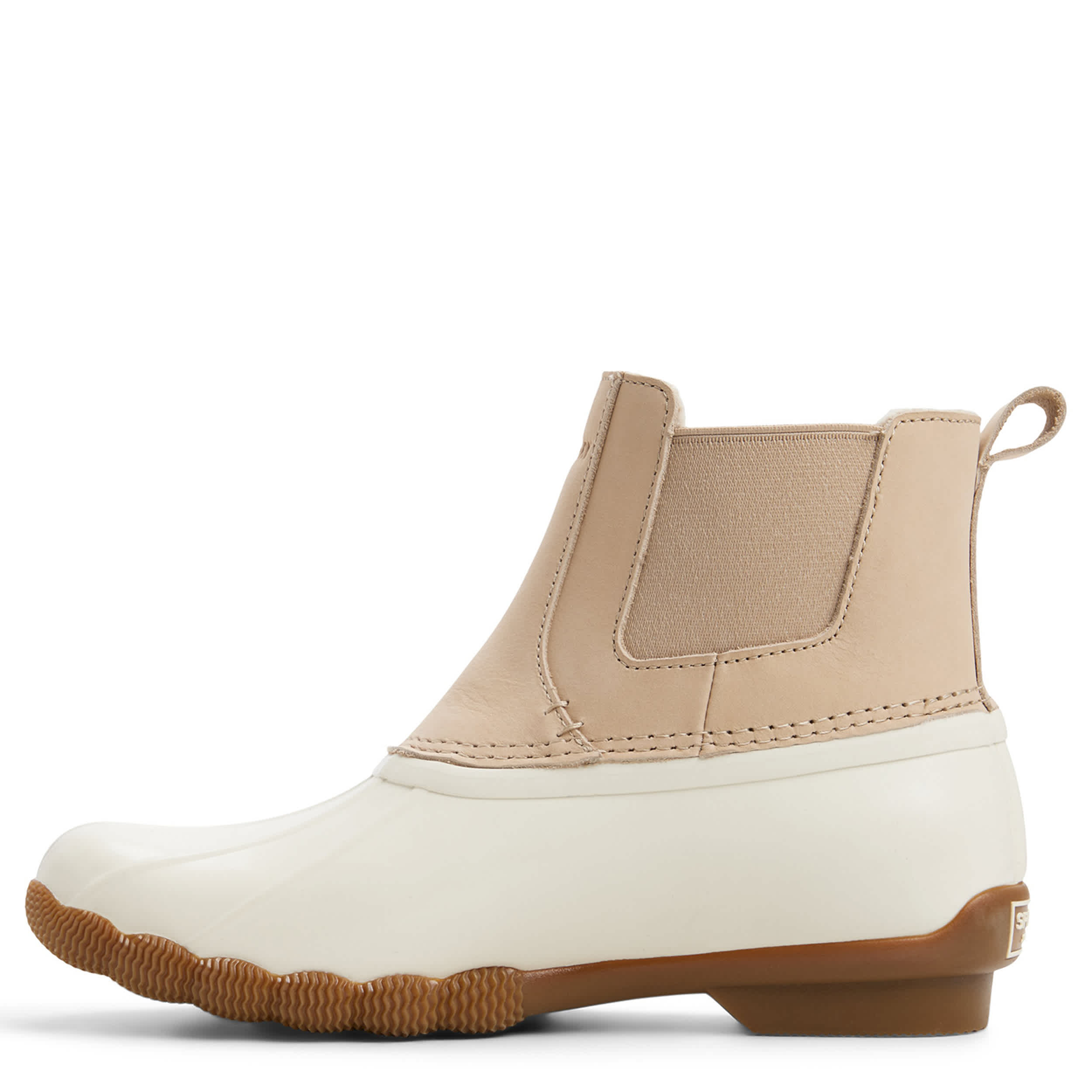 SPERRY-WOMENS SALTWATER CH DUCK BOOT-IVORY & 