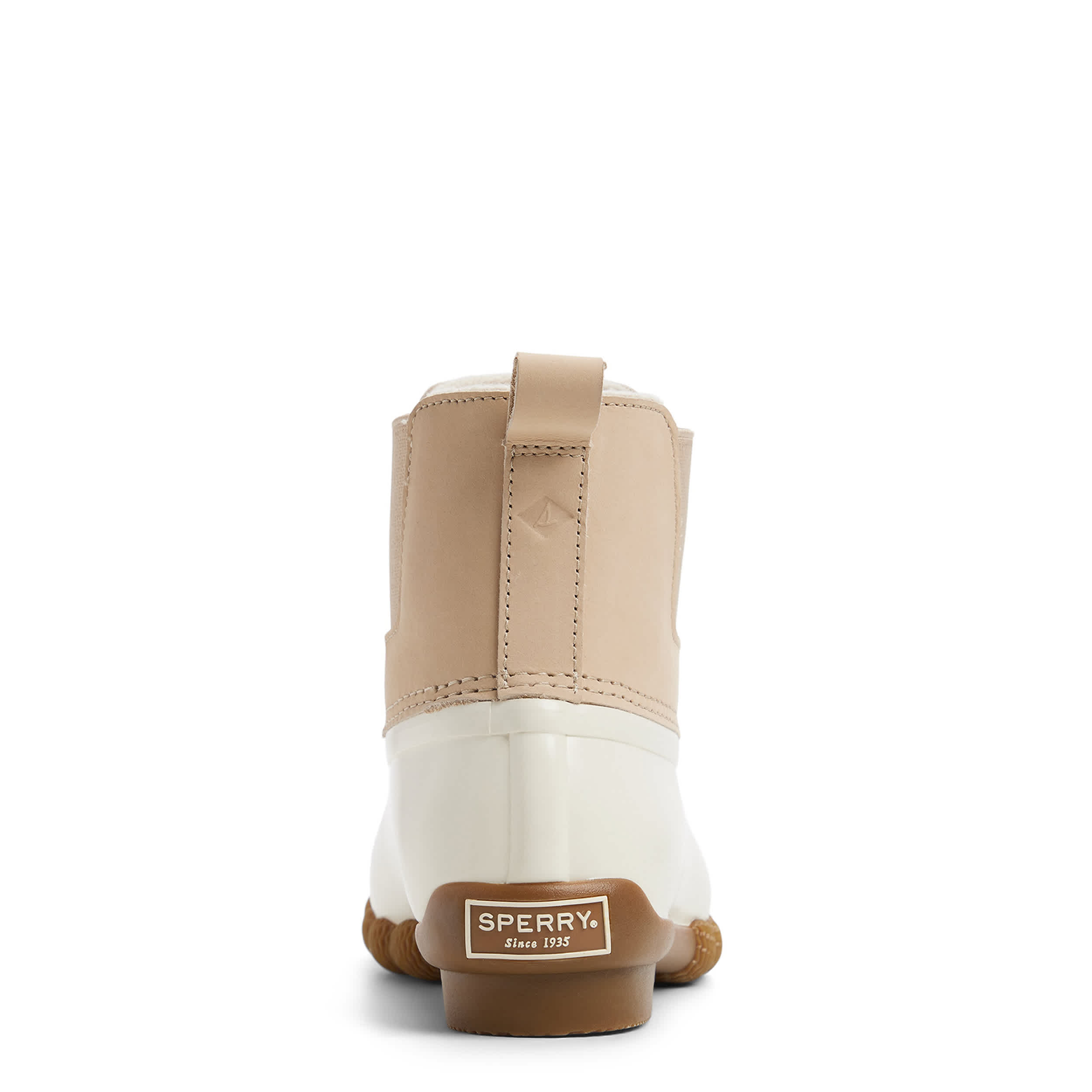 SPERRY-WOMENS SALTWATER CH DUCK BOOT-IVORY & 