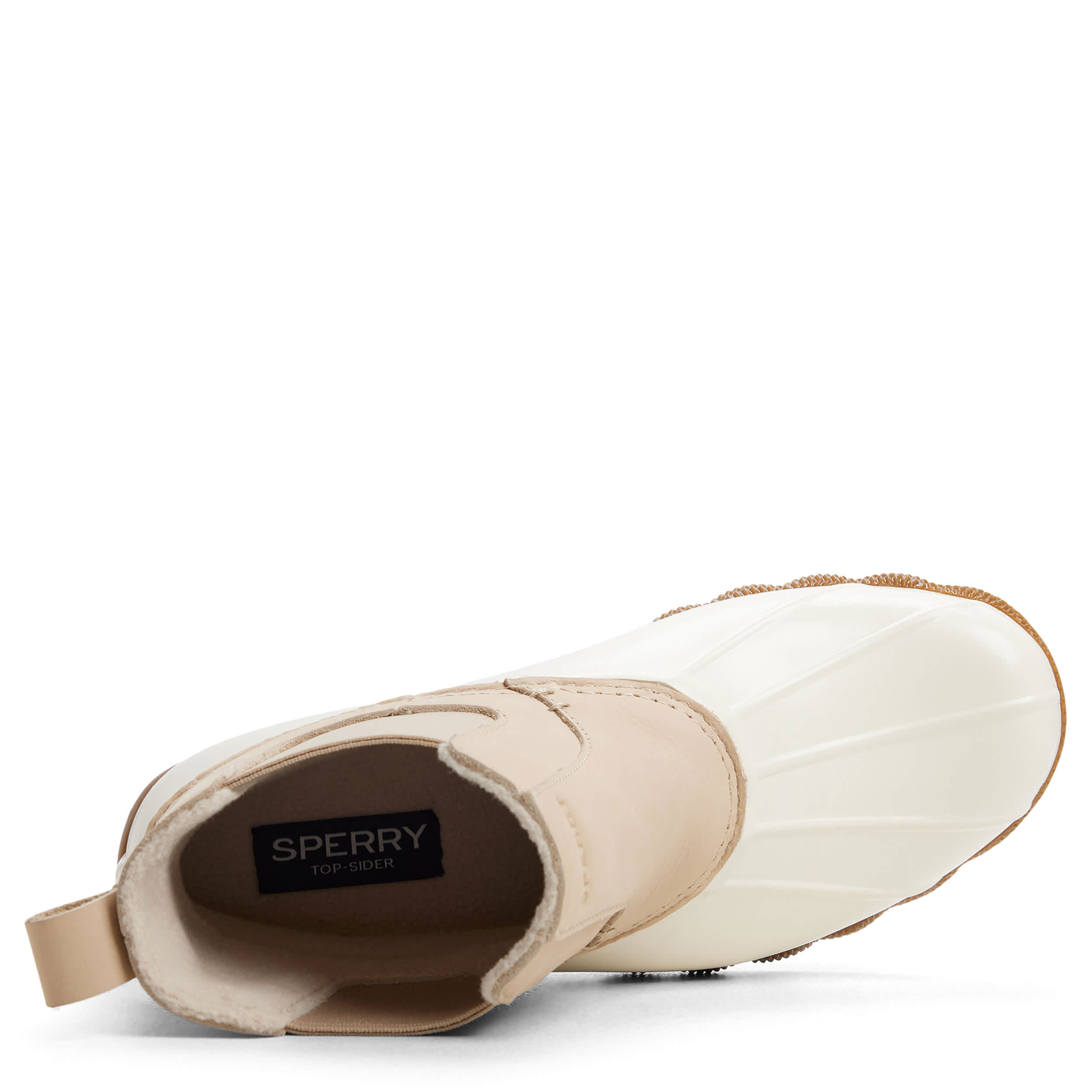 SPERRY-WOMENS SALTWATER CH DUCK BOOT-IVORY & 