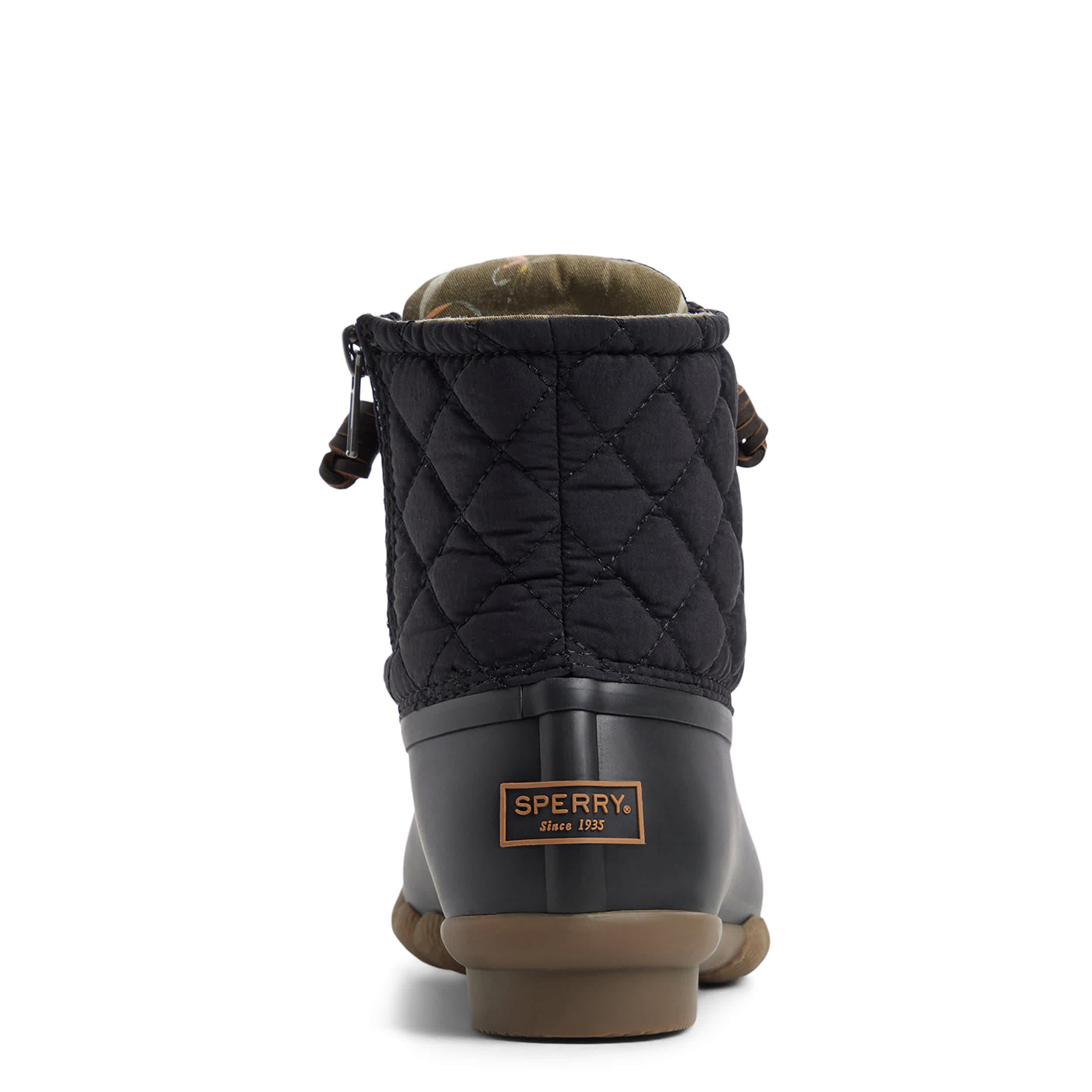 SPERRY-WOMENS SALTWATER CH DUCK BOOT-BLACK & 