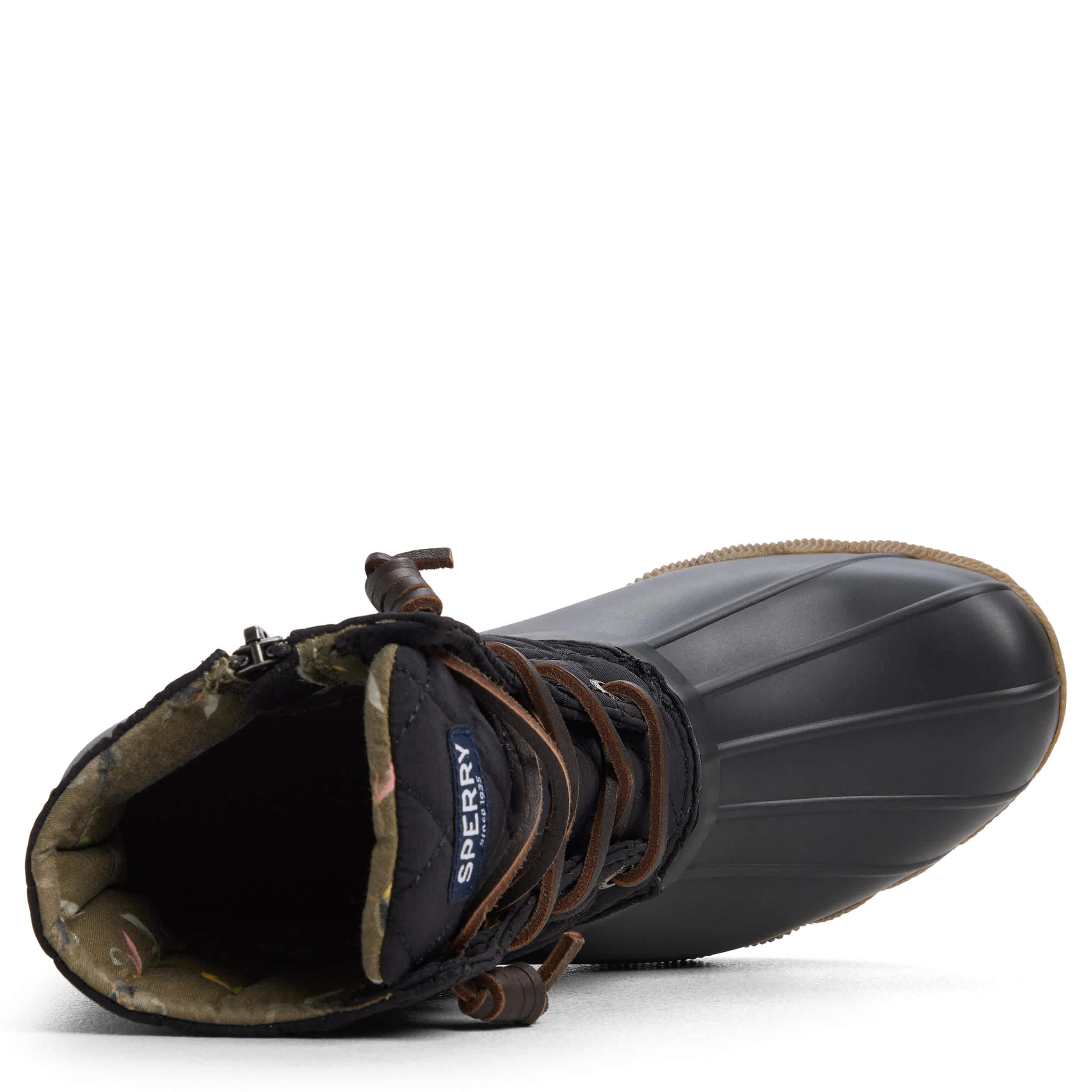 SPERRY-WOMENS SALTWATER CH DUCK BOOT-BLACK & 