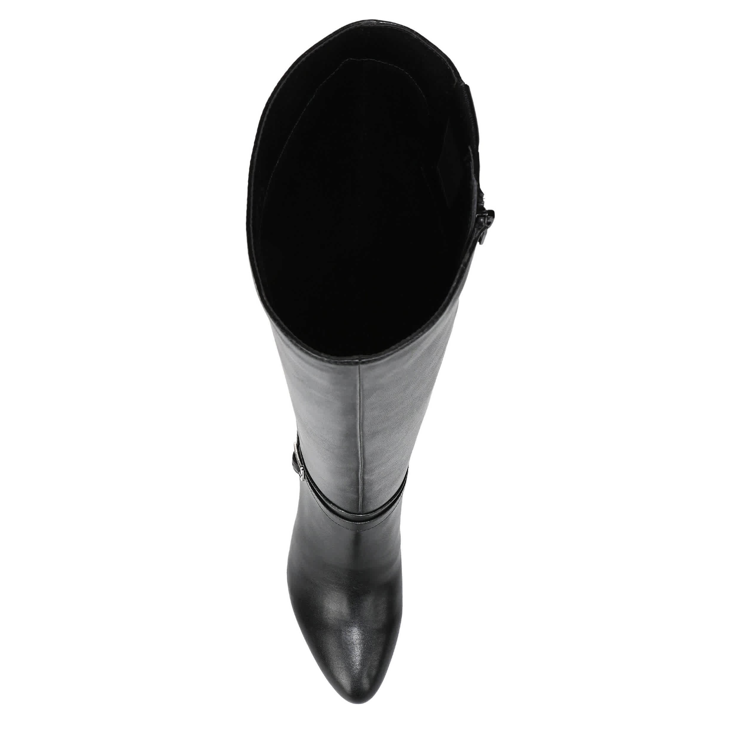 LIFESTRIDE-WOMENS GLENORE DRESS BOOT WIDE SHAFT-BLACK & 