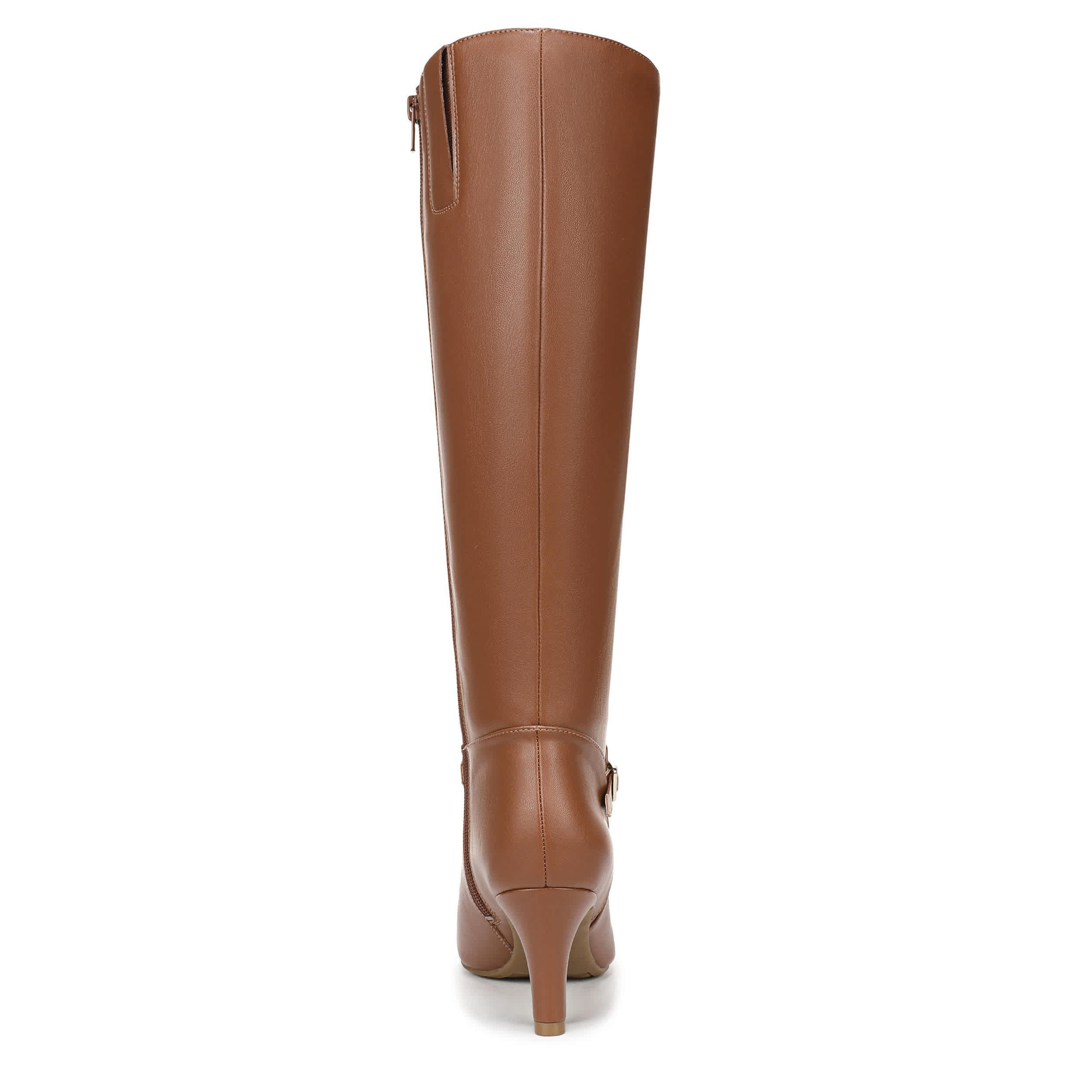LIFESTRIDE-WOMENS GLENORE DRESS BOOT WIDE SHAFT-COGNAC & 