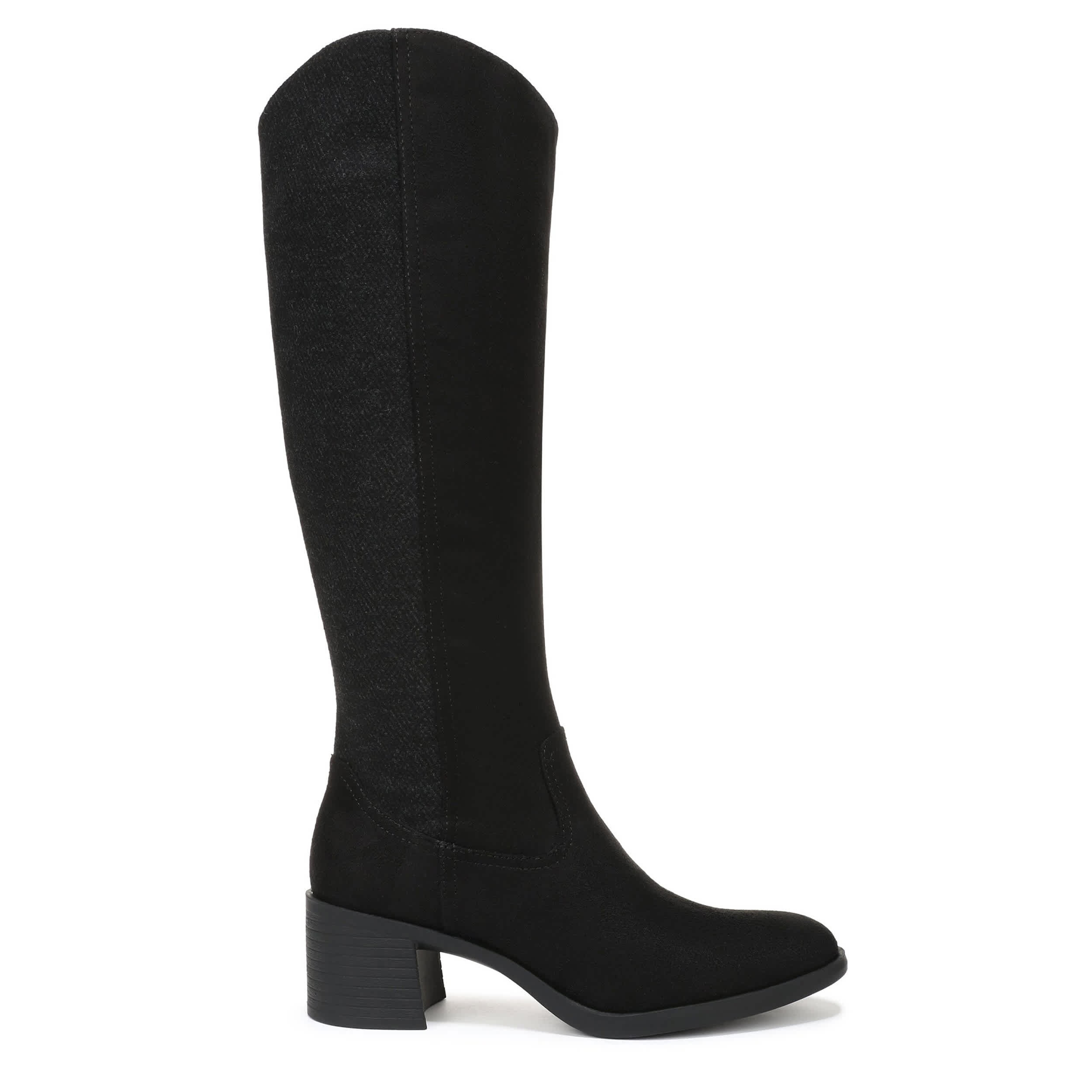 LIFESTRIDE-WOMENS JOLIET TALL BOOT WIDE SHAFT-BLACK & 