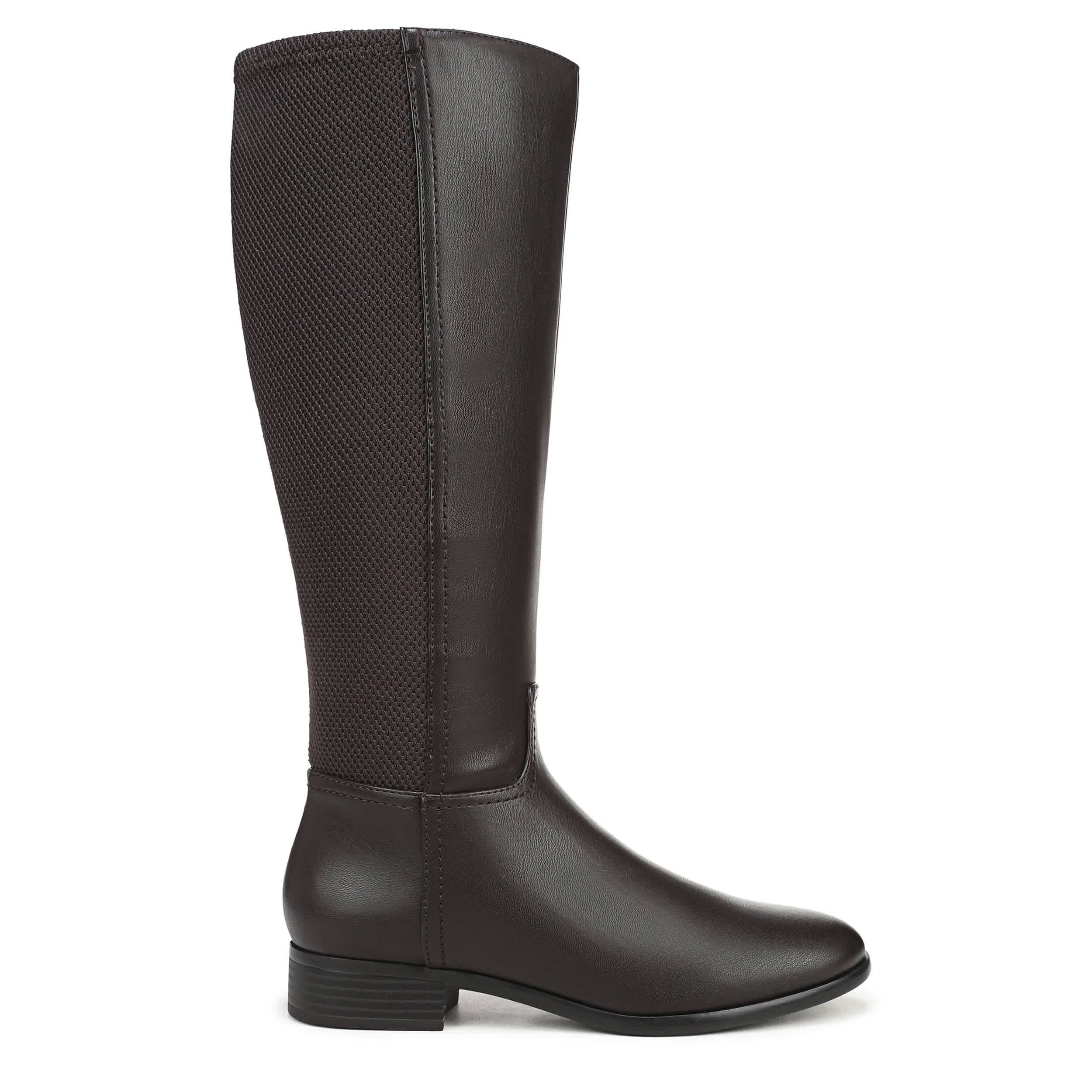 LIFESTRIDE-WOMENS SARAH TALL BOOT-DARK BROWN & 