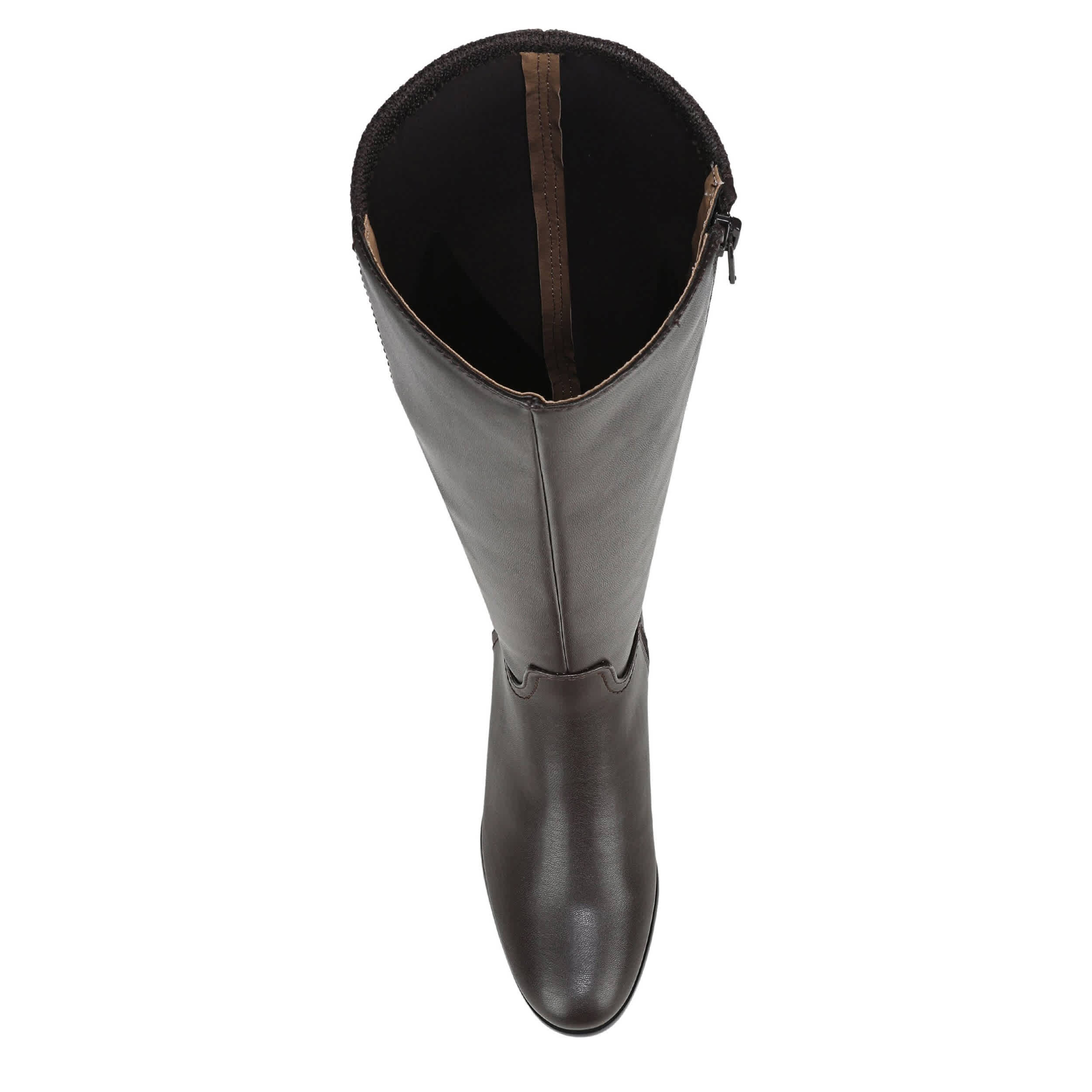 LIFESTRIDE-WOMENS SARAH TALL BOOT-DARK BROWN & 