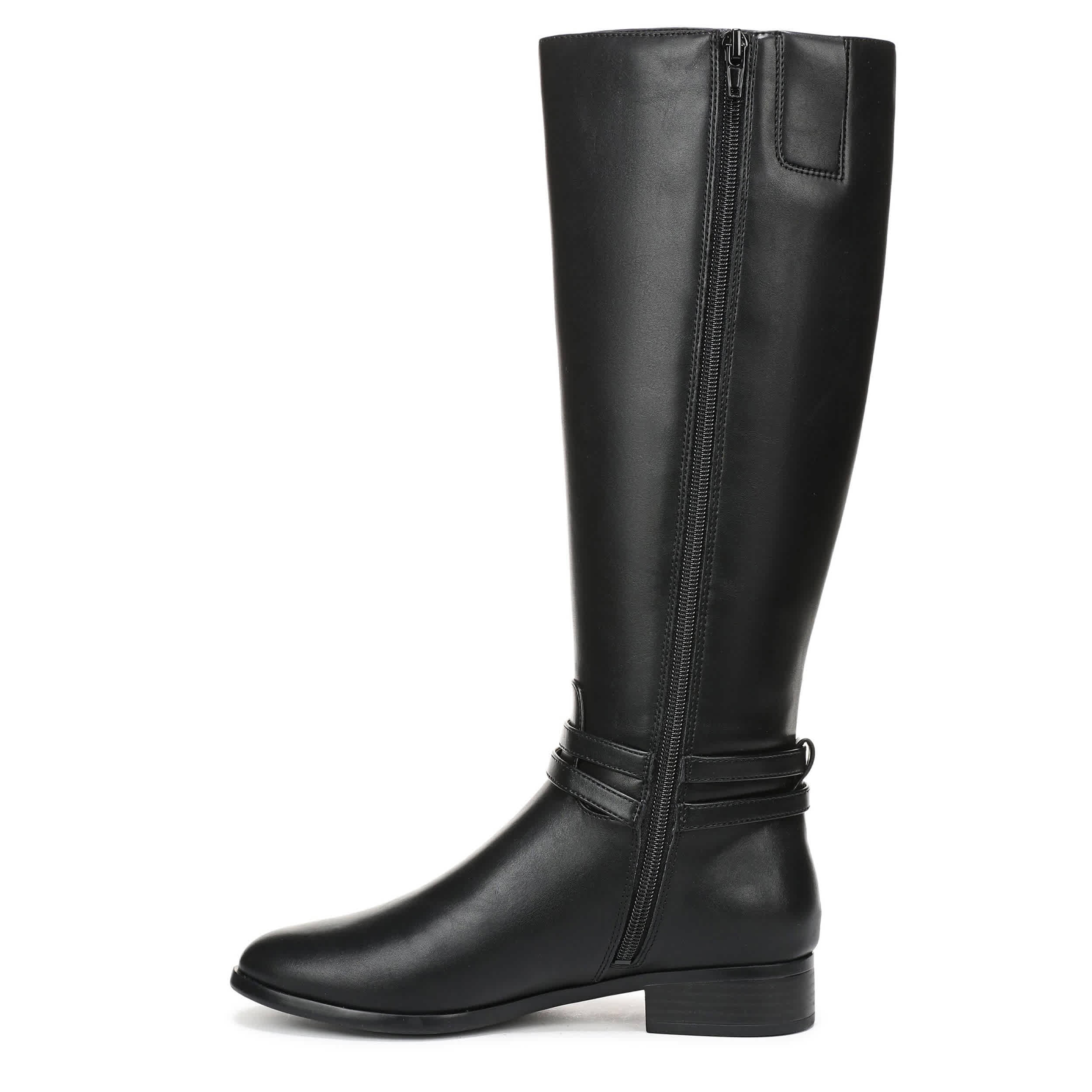 LIFESTRIDE-WOMENS SCOUT TALL BOOT WIDE SHAFT-BLACK & 