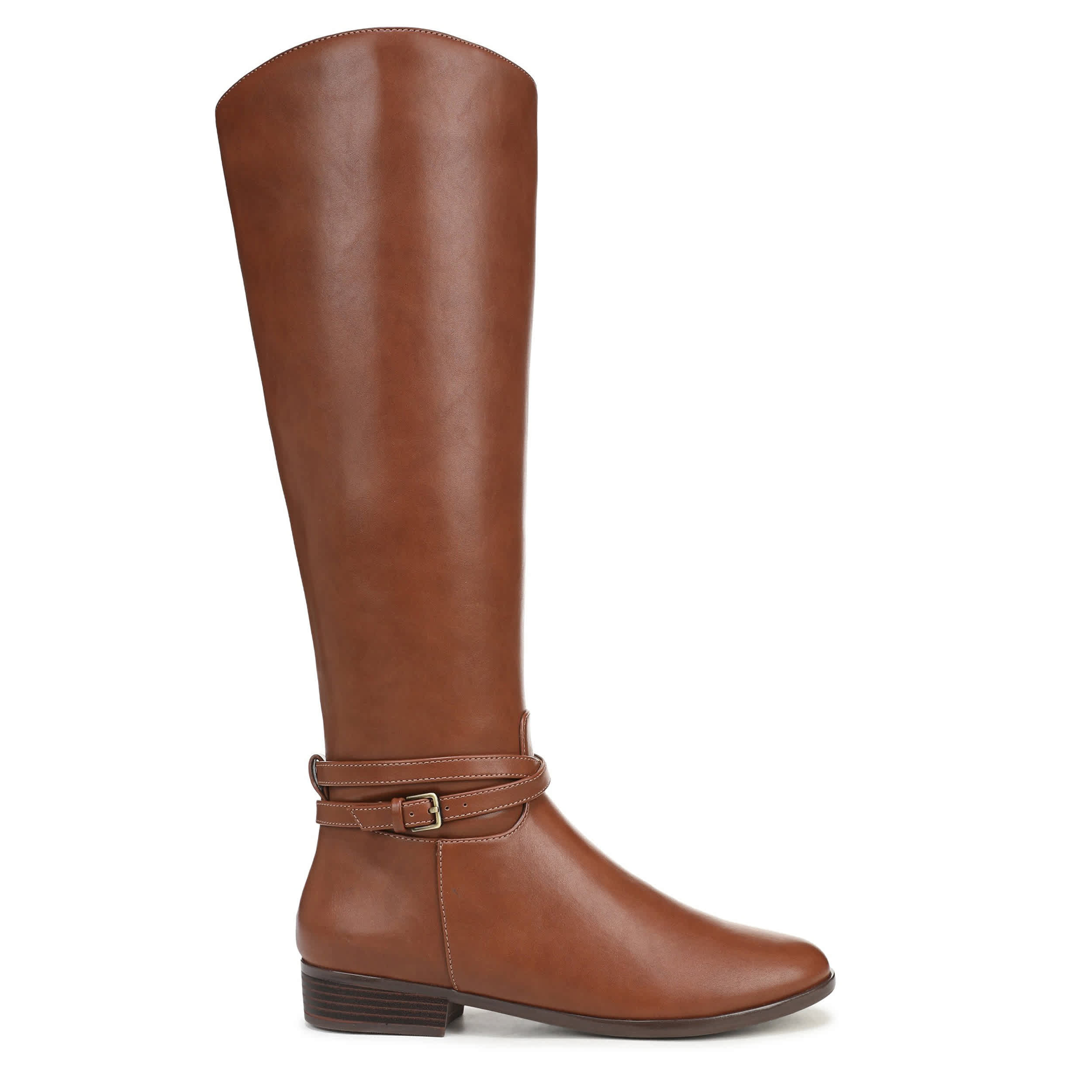 LIFESTRIDE-WOMENS SCOUT TALL BOOT WIDE SHAFT-DARK TAN & DARK TAN