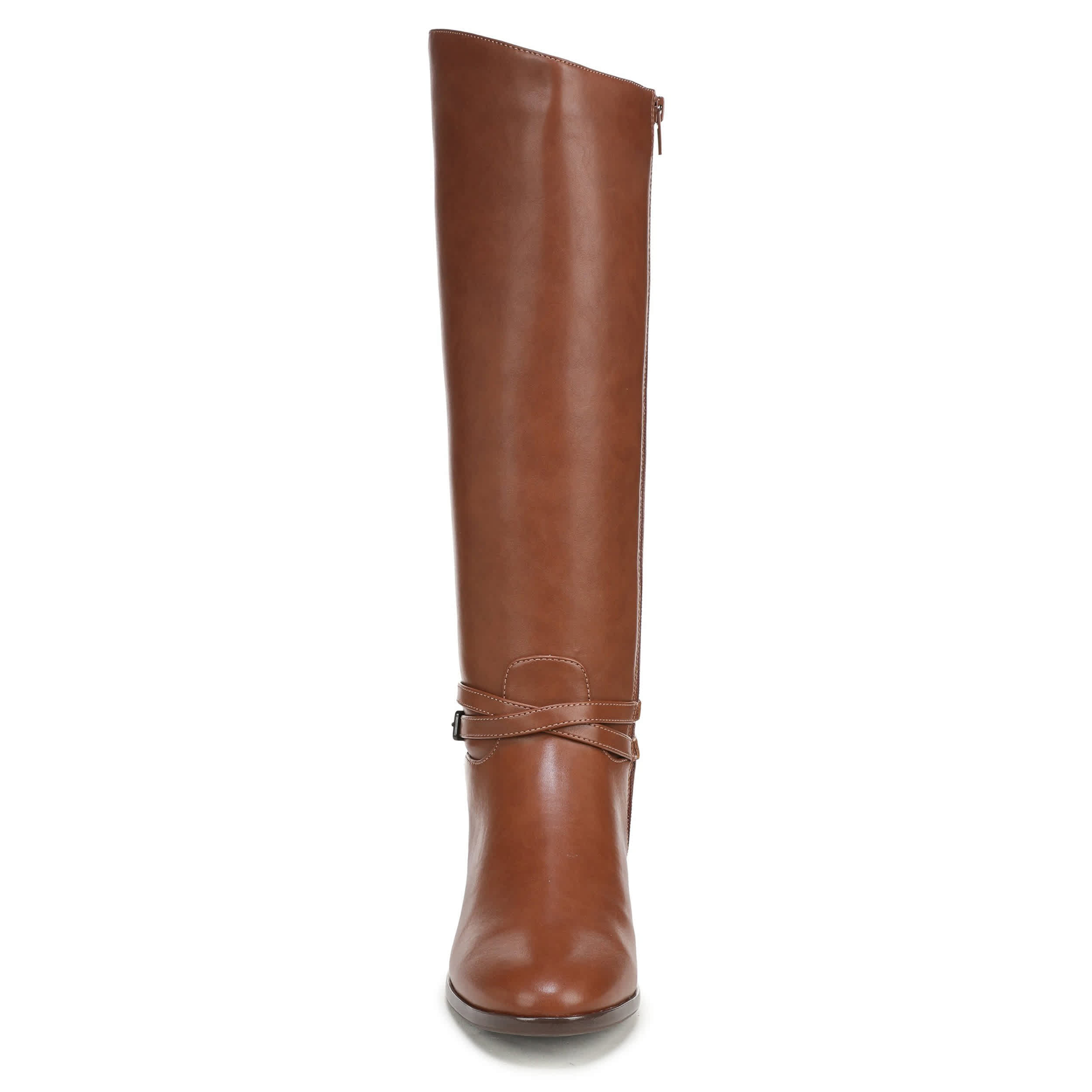 LIFESTRIDE-WOMENS SCOUT TALL BOOT WIDE SHAFT-DARK TAN & DARK TAN