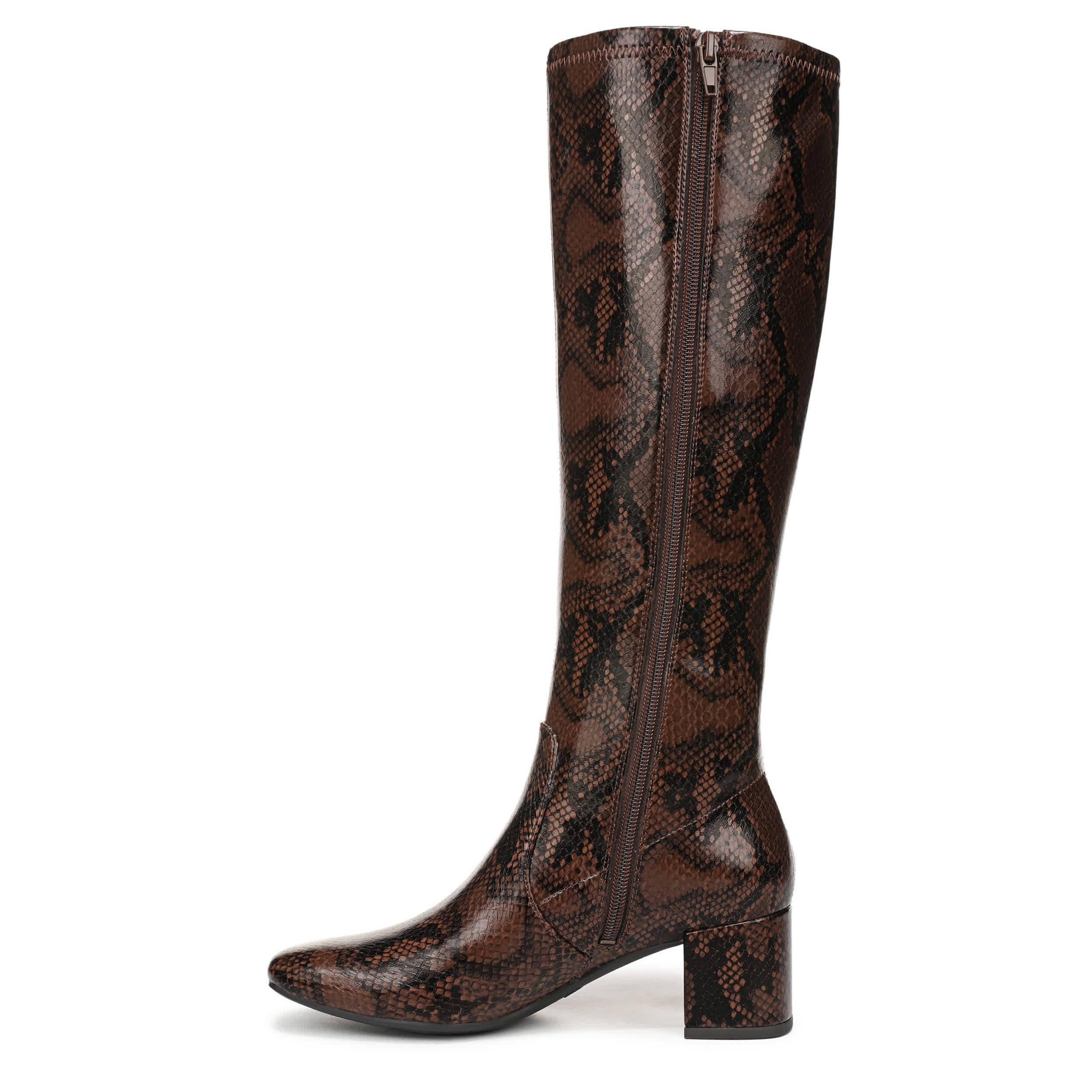LIFESTRIDE-WOMENS COHEN TALL BOOT-DARK BROWN & 
