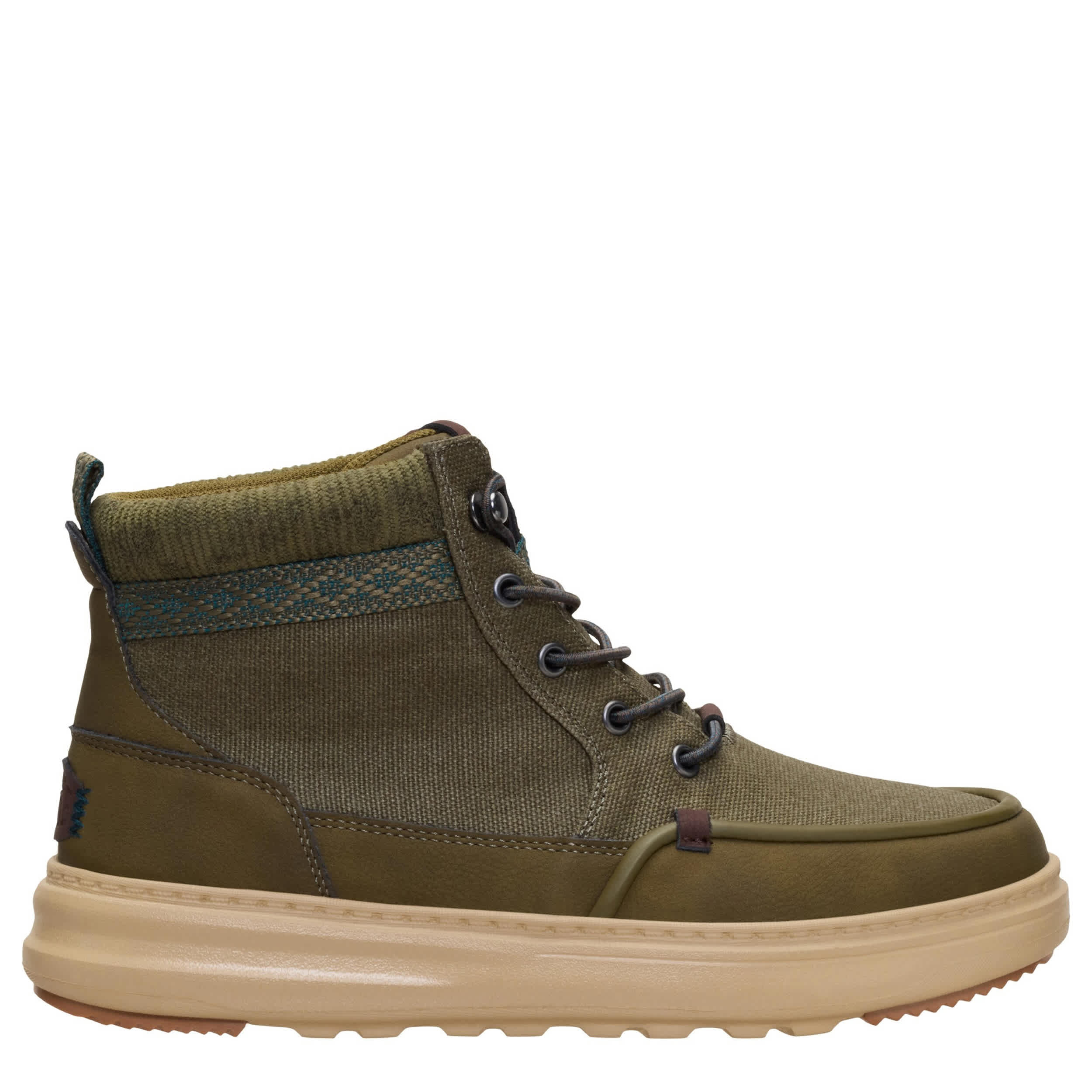 HEYDUDE-WOMENS REMI FIELD BOOT-GREEN & 