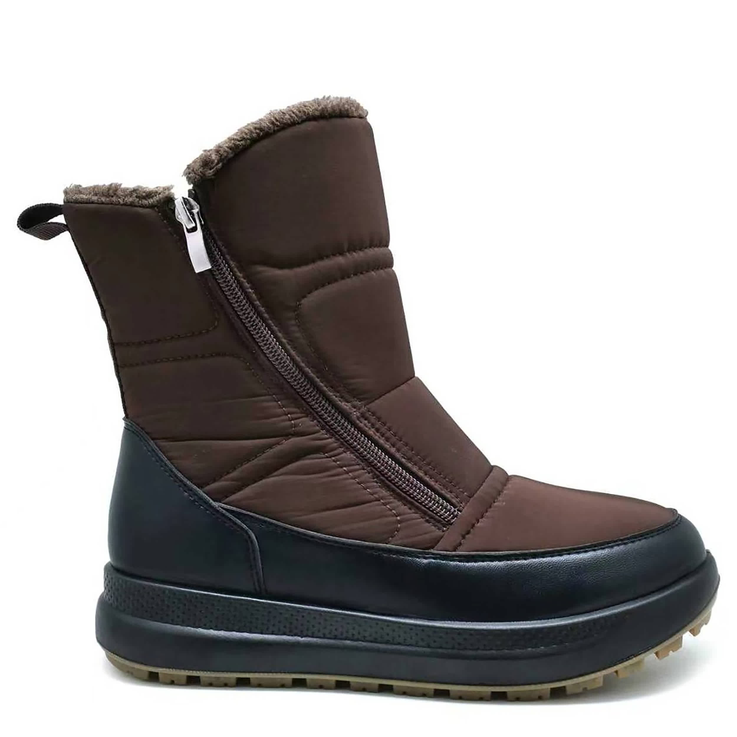 Flexus-WOMENS CARISELLE WEATHER BOOT-DARK BROWN & 