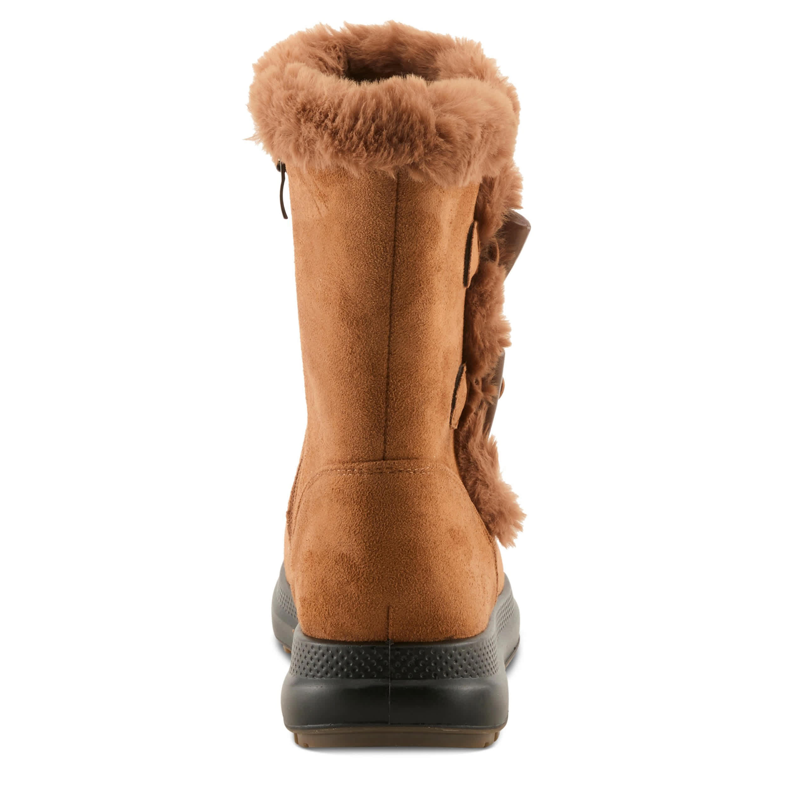 Flexus-WOMENS GALOSHE WEATHER BOOT-CAMEL & 