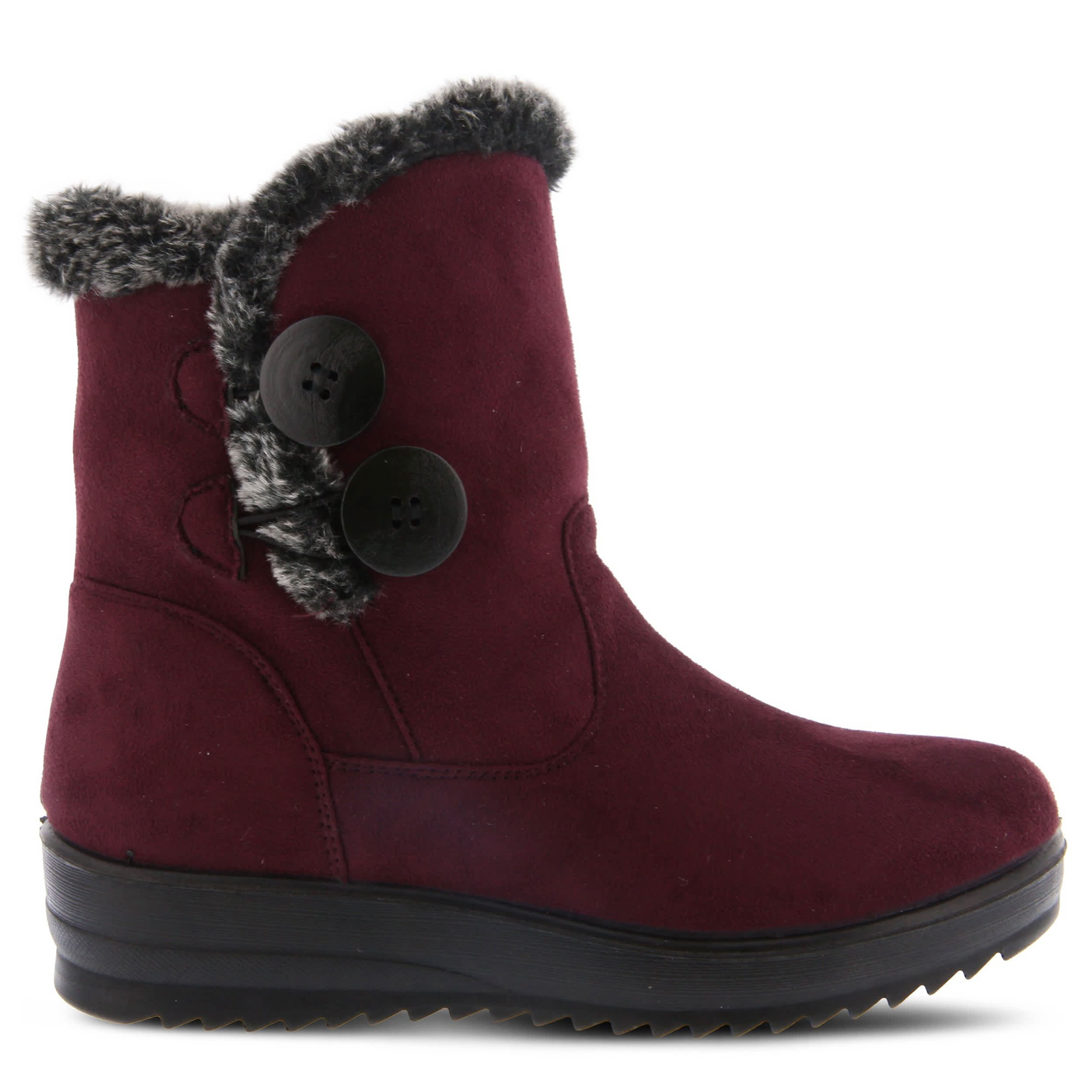 Flexus-WOMENS ISTRA WEATHER BOOT-BURGUNDY & BURGUNDY